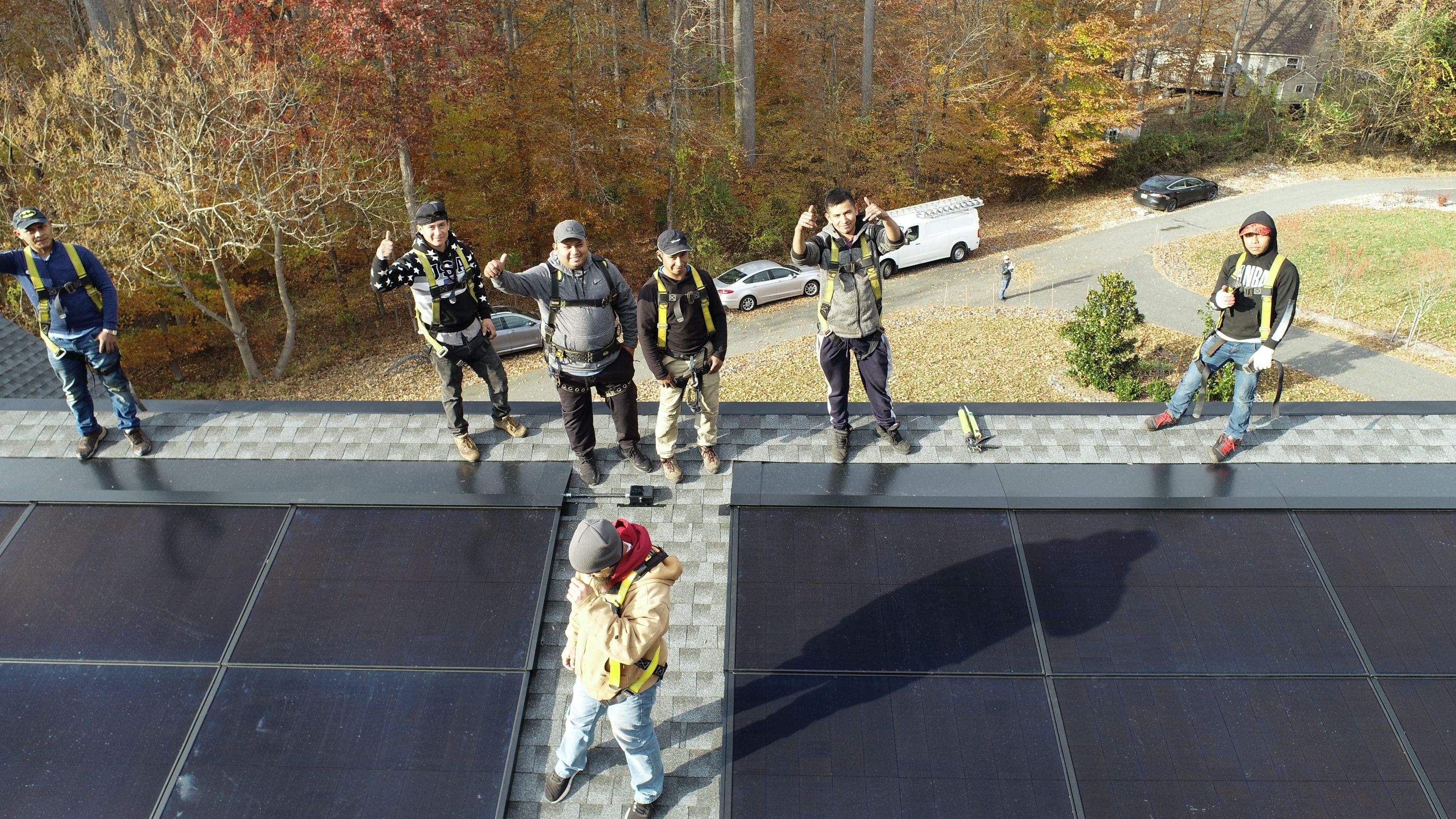 Solar Roof using GAF Decotech integrated panels by American Home Contractors