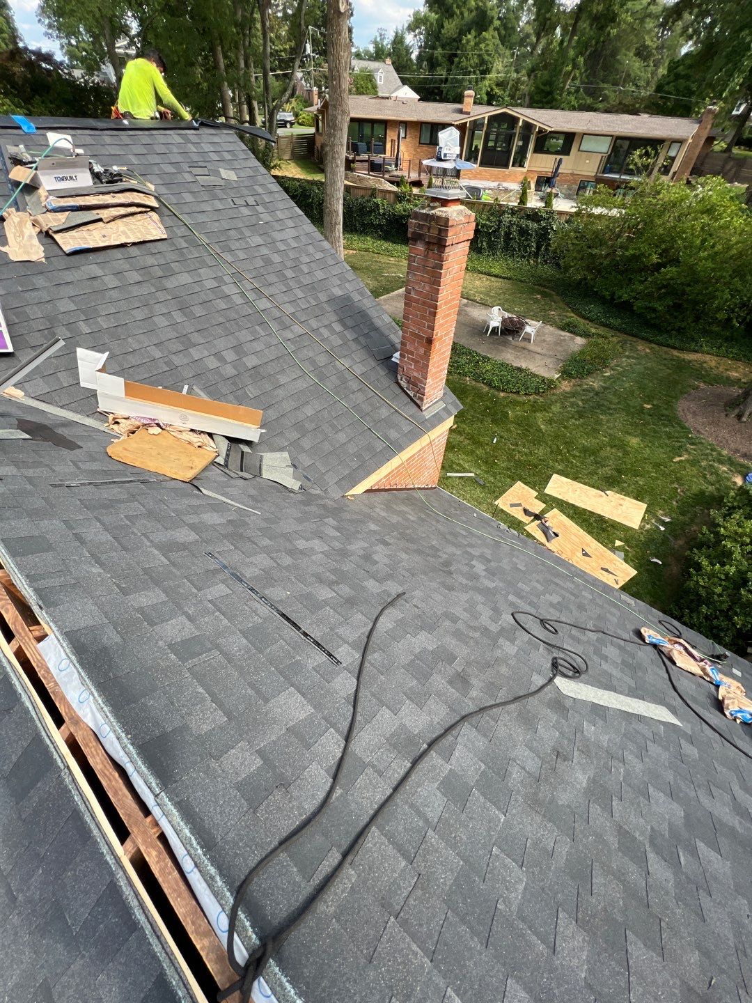 Alexandria Roof Project - CertainTeed Landmark Pro Max Def Charcoal Black Shingles by RM Banning, Inc.