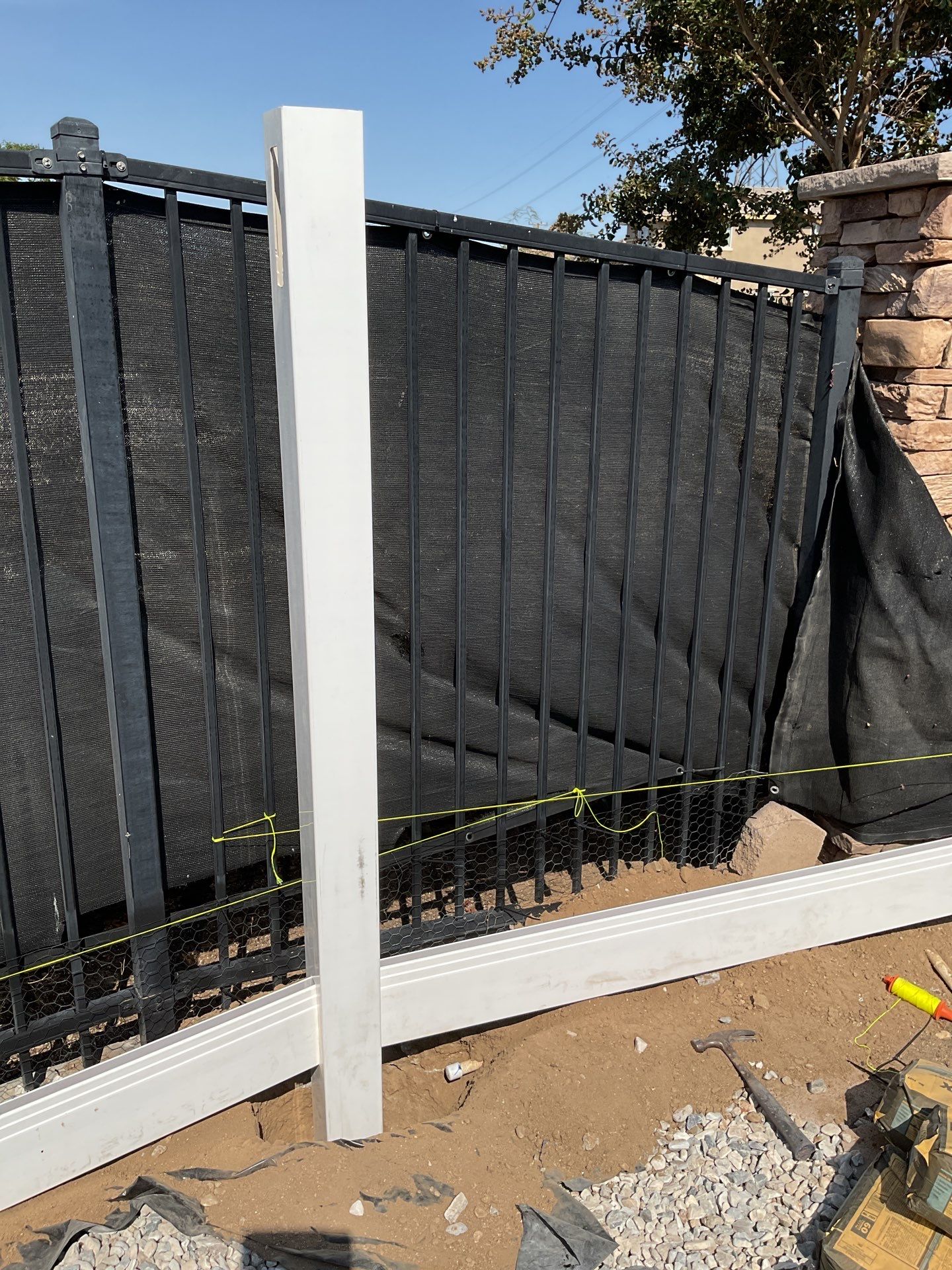 Fence Installation using Vinyl by Fence Guys Inc.