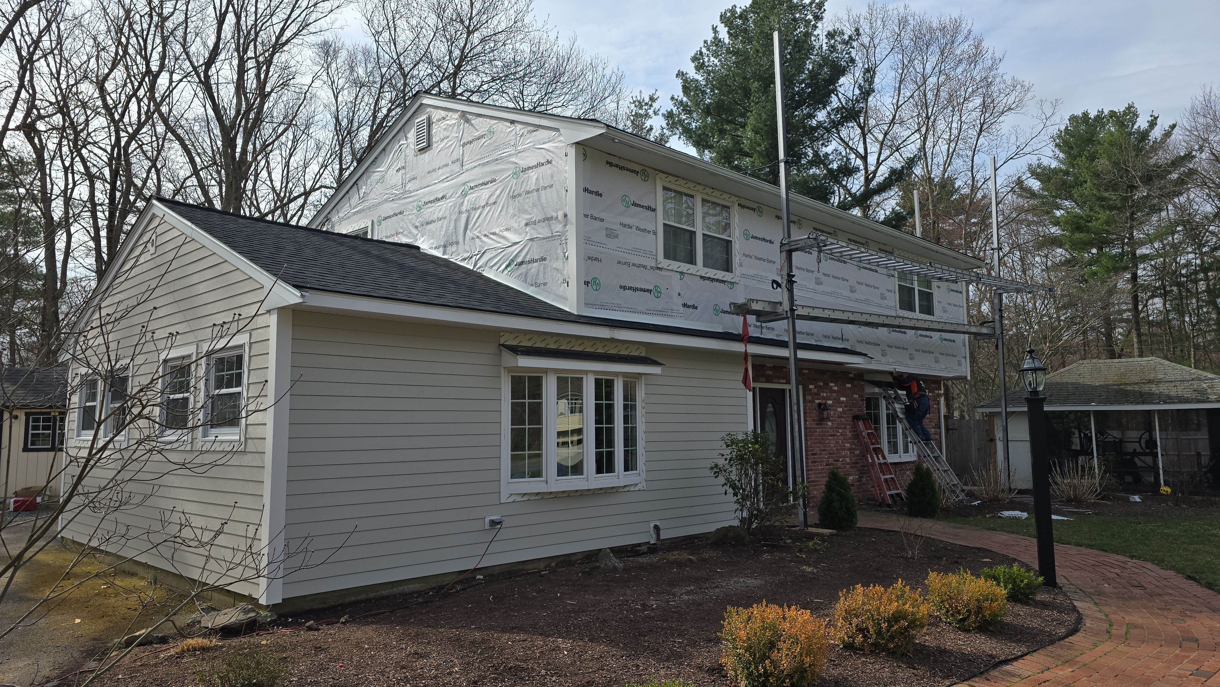 Jmaes Hardie in Medway, MA by UBrothers Construction