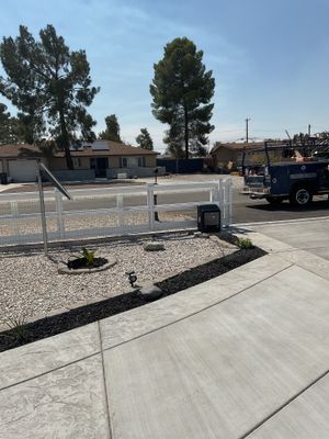 Fence Installation using Ranch Style Vinyl