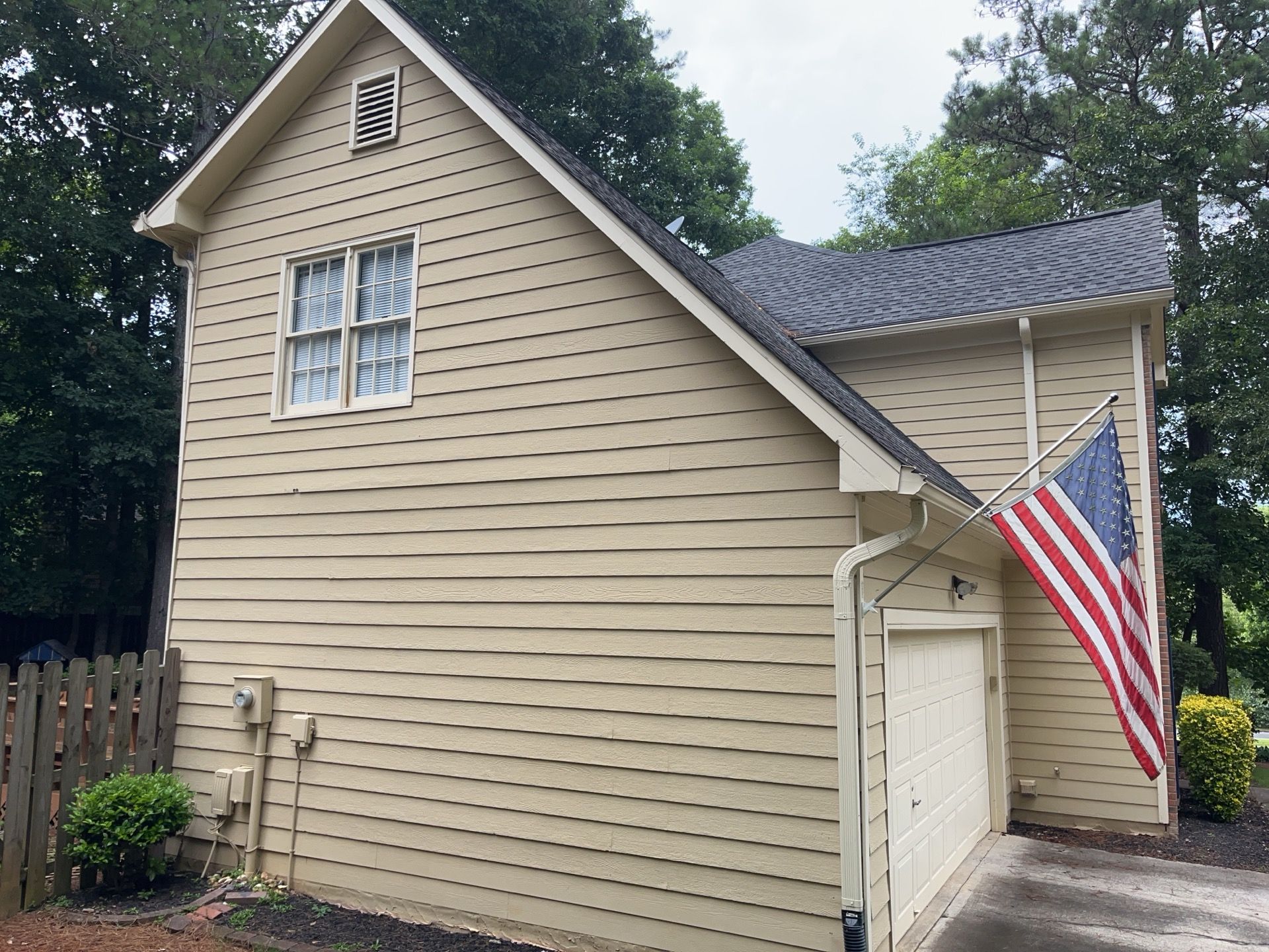 Siding and Rotten Wood Replacement with Exterior Painting in Woodstock,GA by Nelson Exteriors