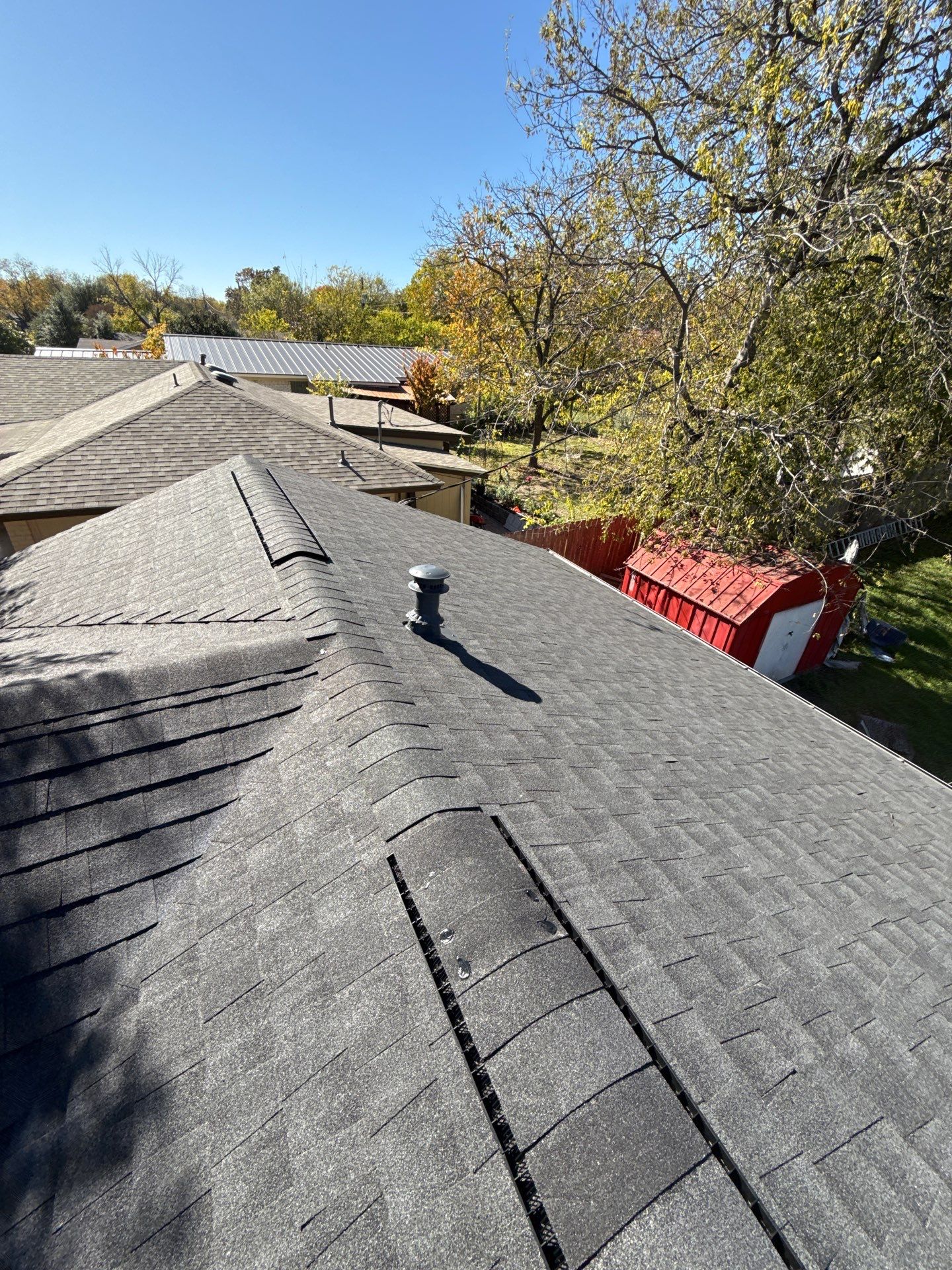 Residential Roof Replacement using GAF - Natural Shadow: Insurance Referral by Action Exteriors Austin