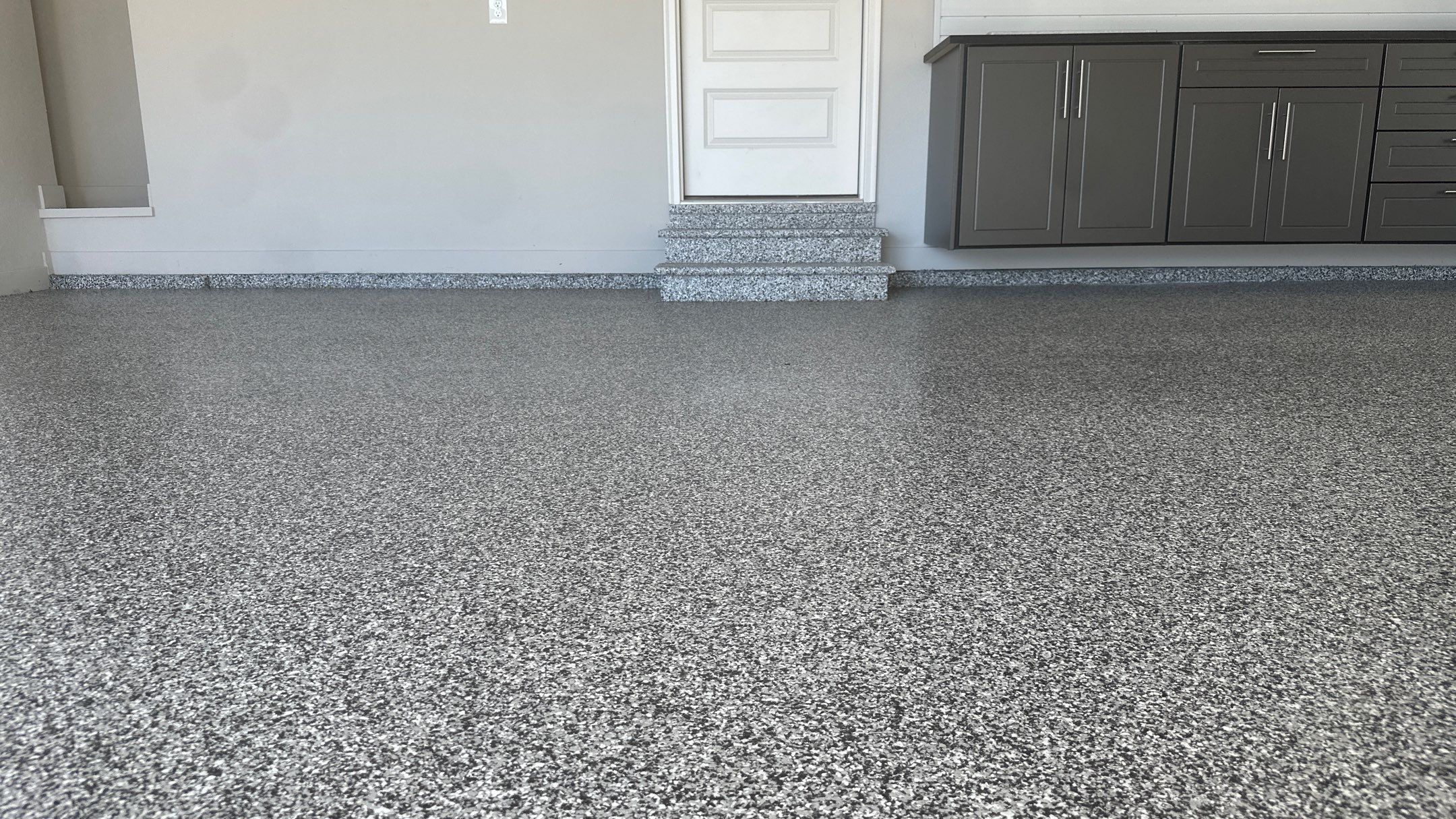 Lisa S. chose a pewter powder on her cabinets  by Banner Garage