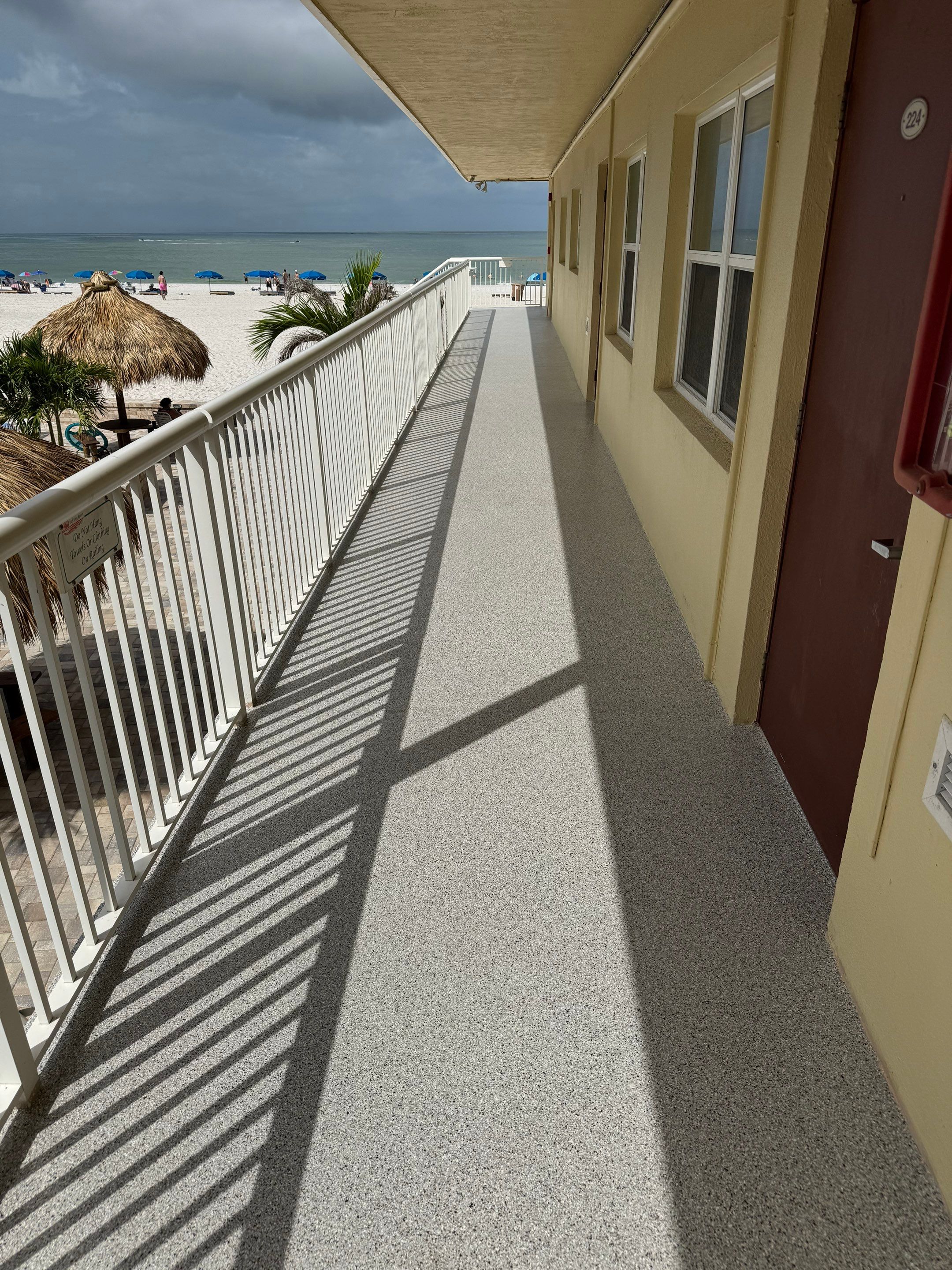 Patio Upgrade with Coyote Flake by Performance Floors & Coating