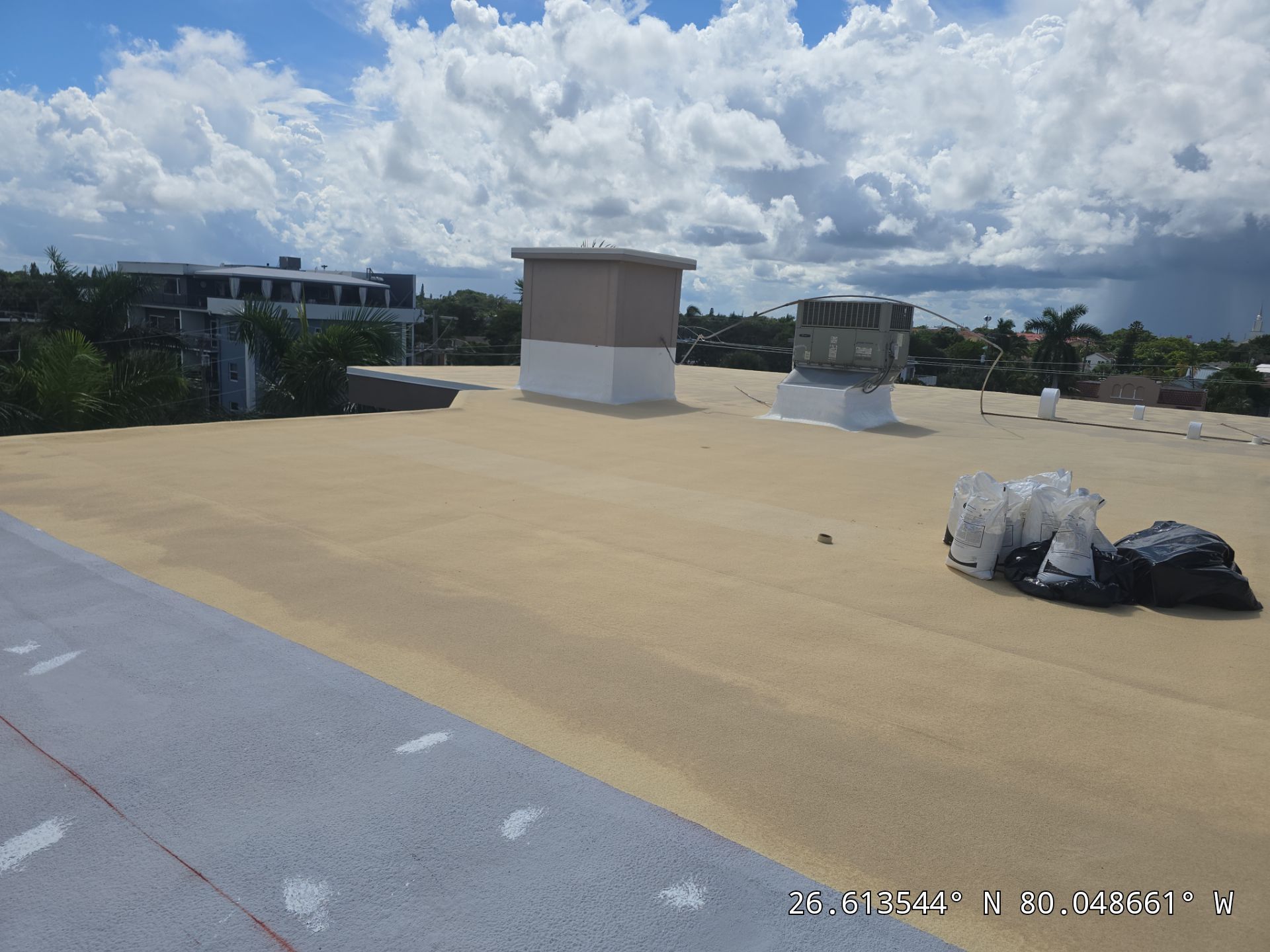 Commercial Roof Restoration for Lake Worth Beach Flat Roof Project by Roof King LLC