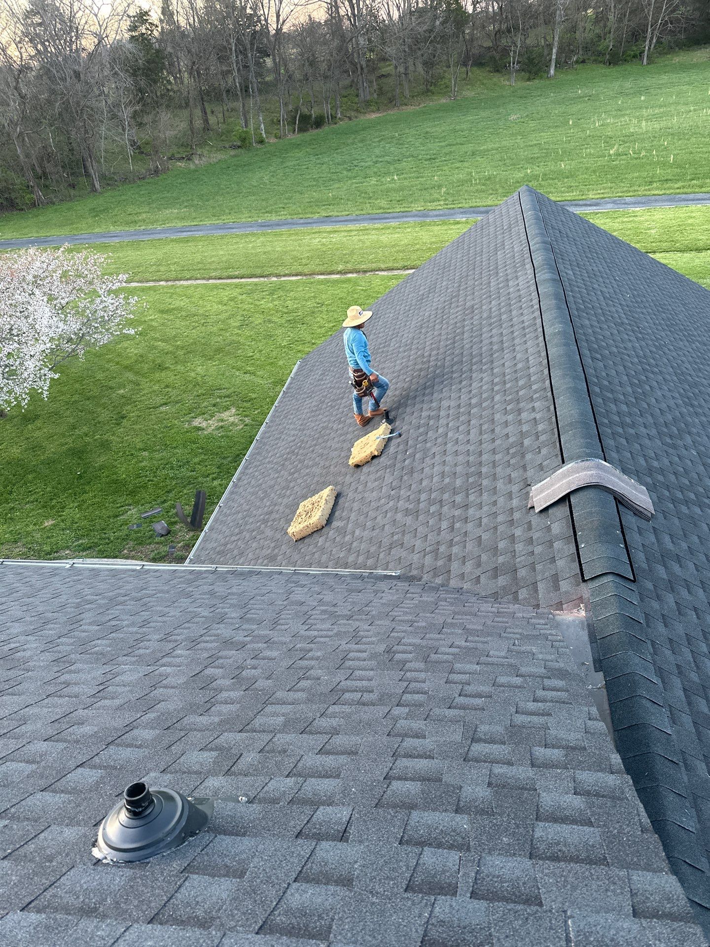 Residential Roofing Installation using GAF Timberline HDZ Charcoal by Undersun Roofing 