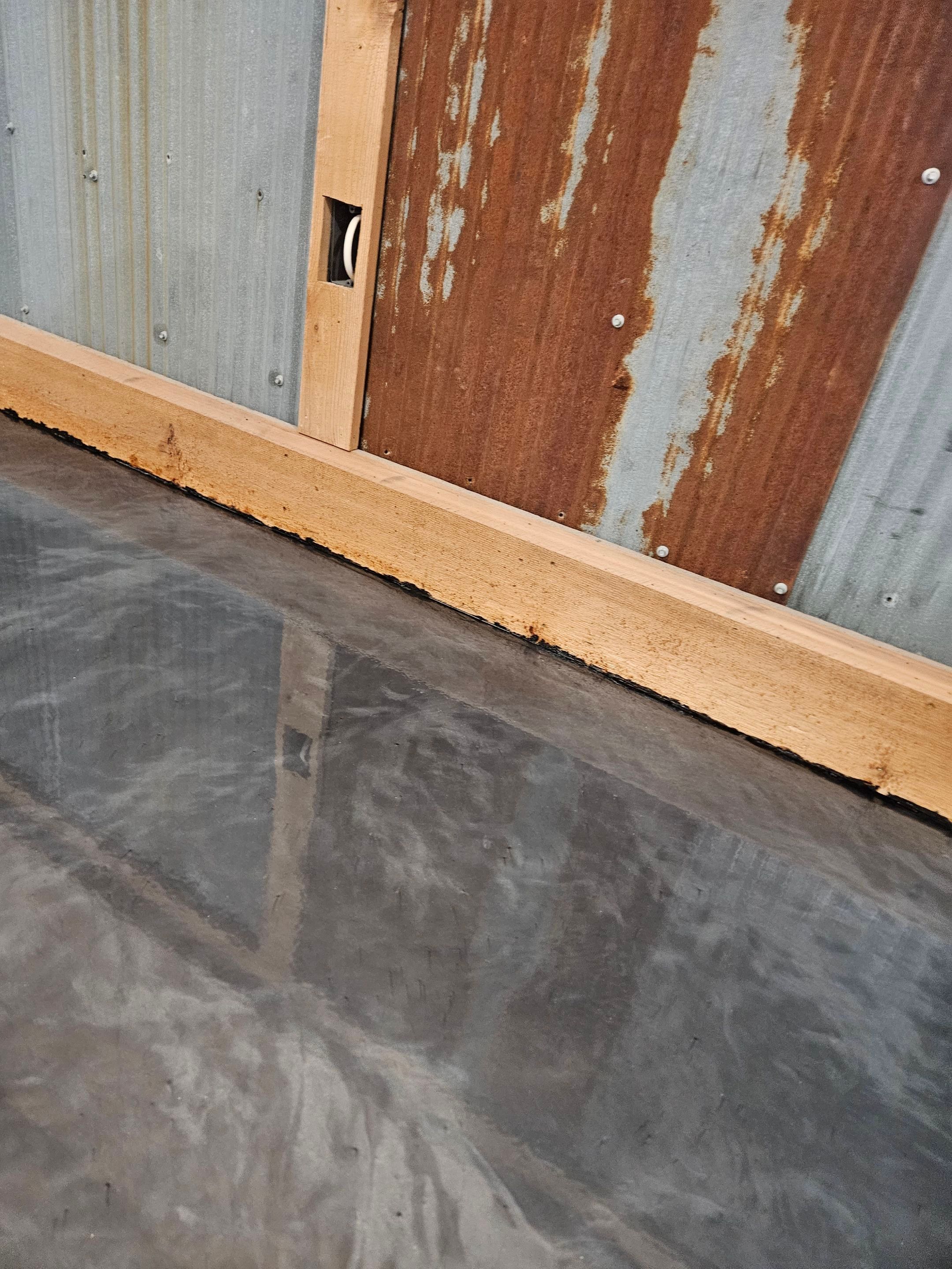 Riverside MO Basement Epoxy using Sundek SunMetal Epoxy by Big Red Decorative Concrete, LLC