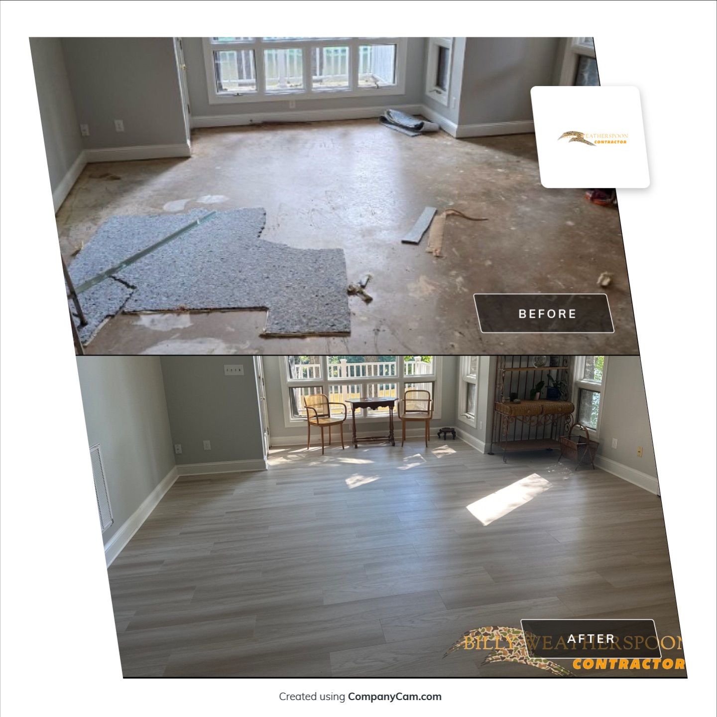 Full house remodel by Billy Weatherspoon Contractor