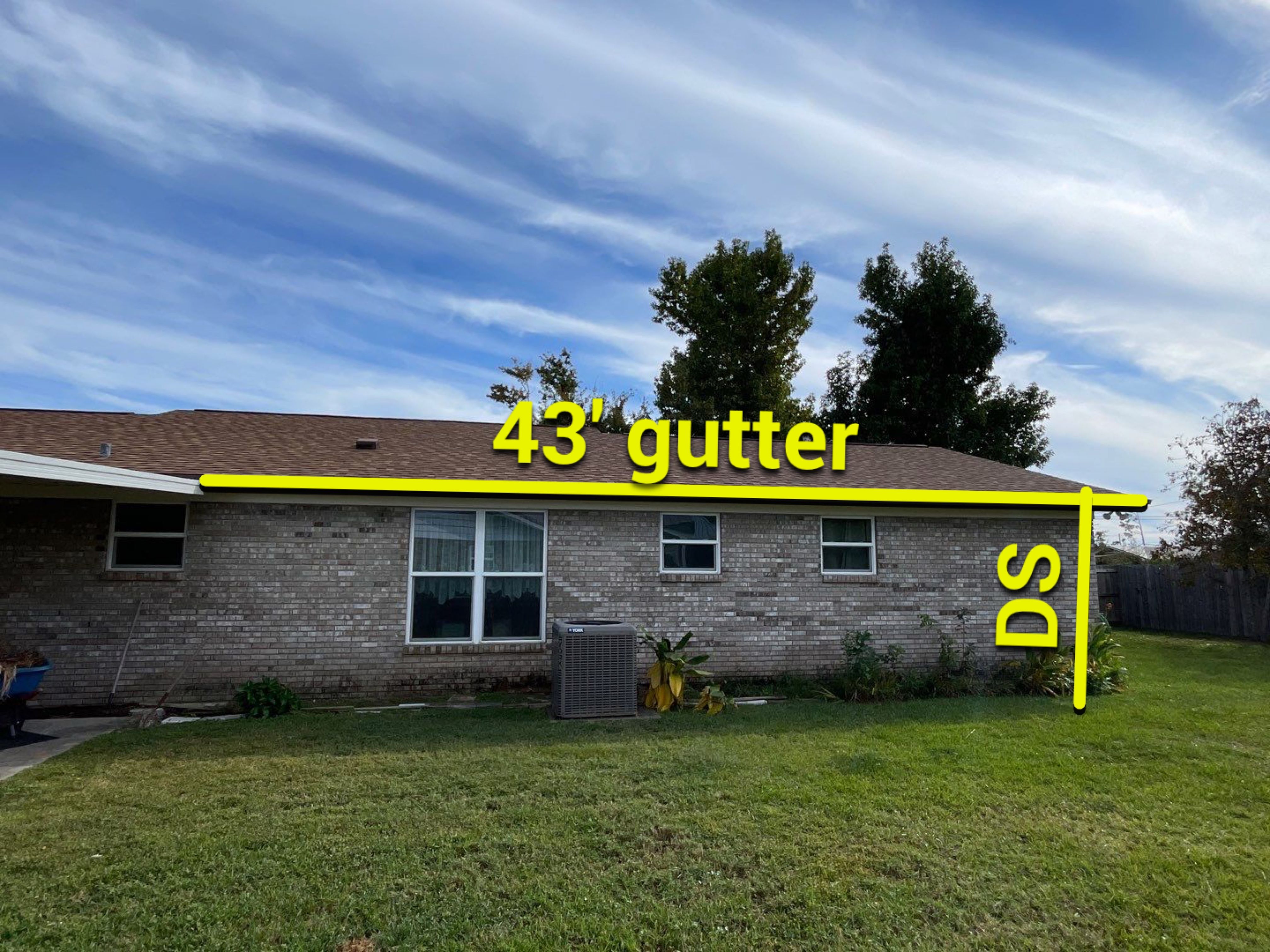 Almond Seamless Gutters  by Gutter Professors