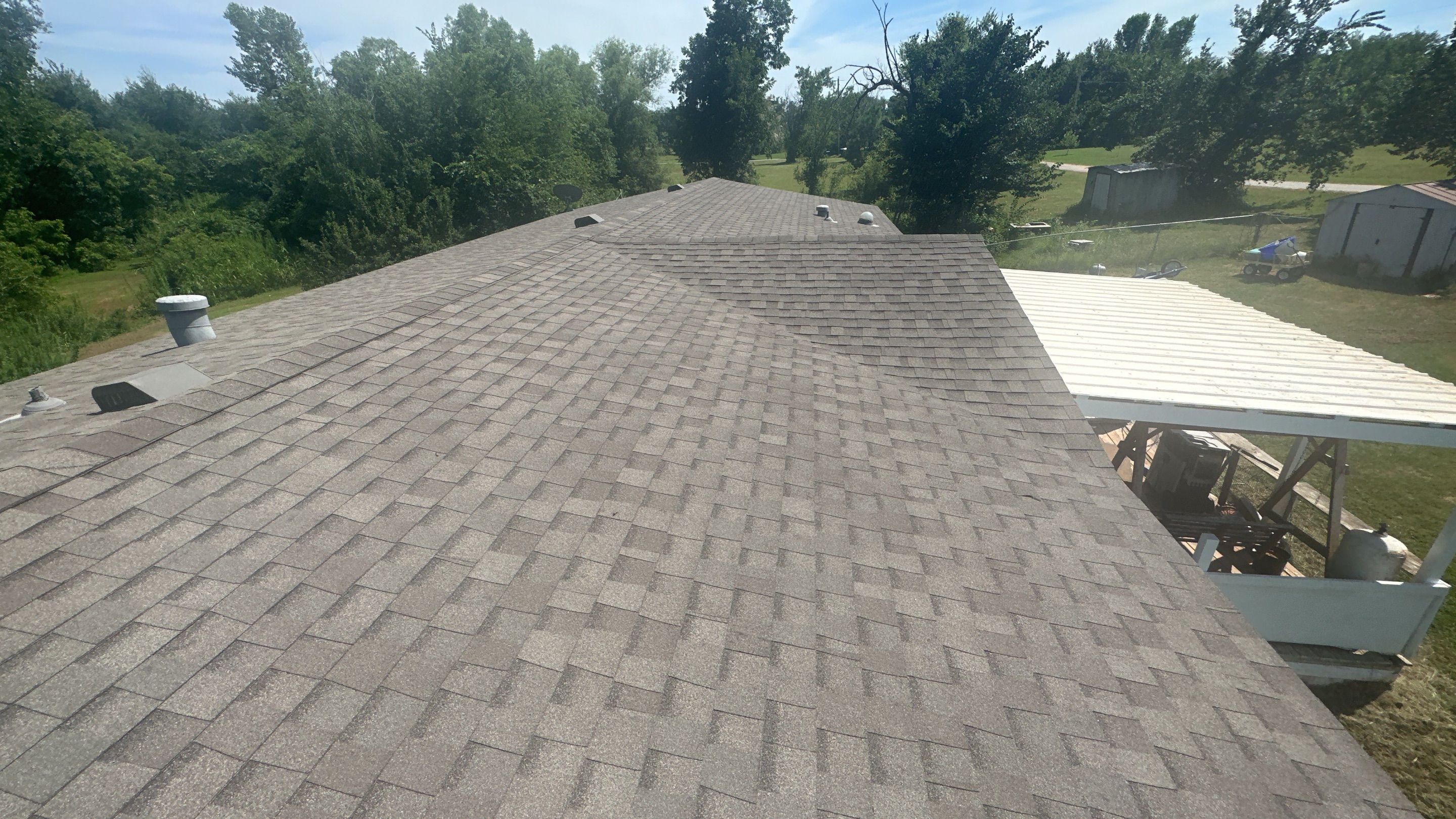 Reroof using GAF HDZ by Castillo Roofing