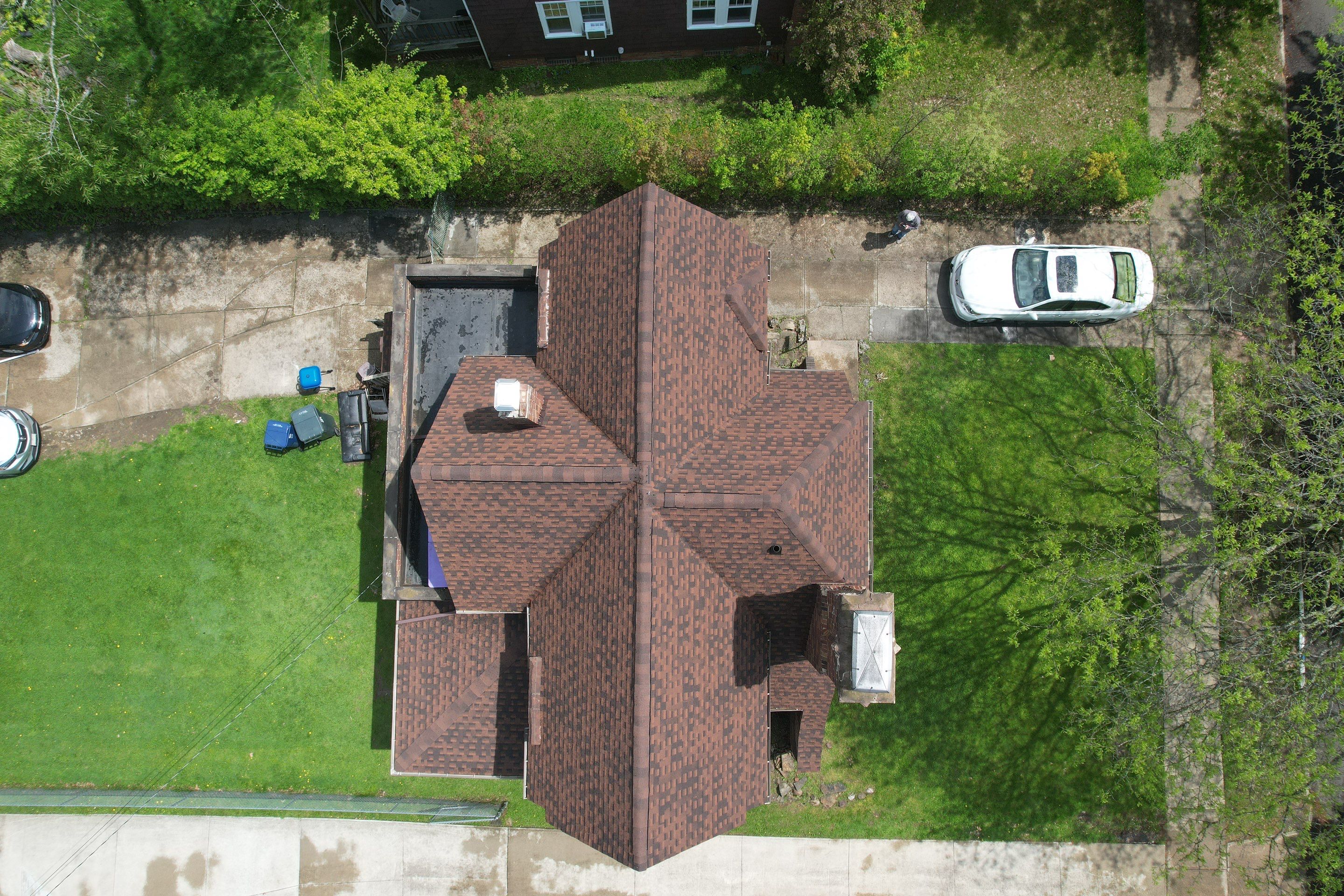 Residential Roof Replacement using GAF Timberline HDZ Hickory - Cleveland Heights by Atlas Roofing & Restoration
