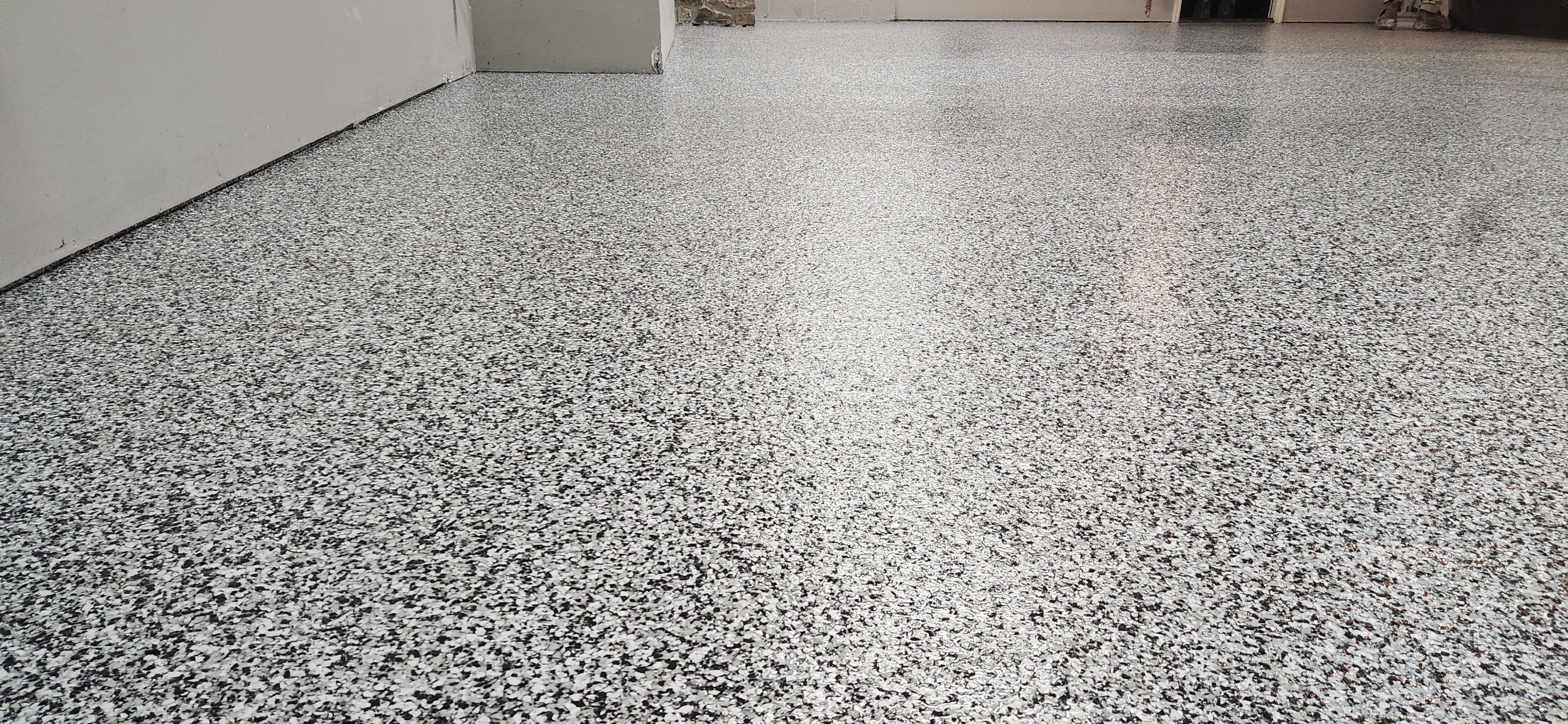 Garage using Domino by Elite Floor Solutions