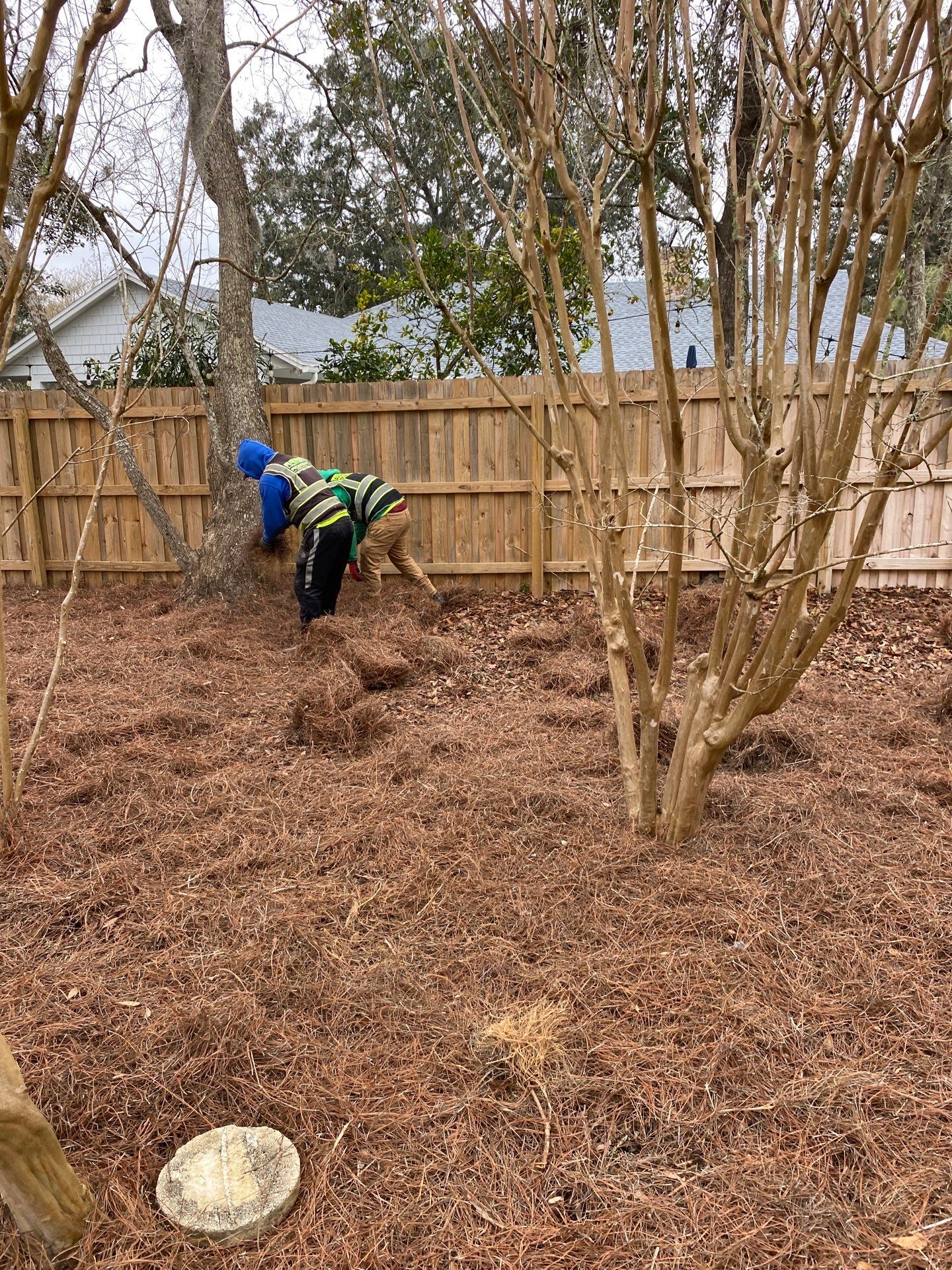 Deerwood Resident | Pine Straw Install by ProGreen Services