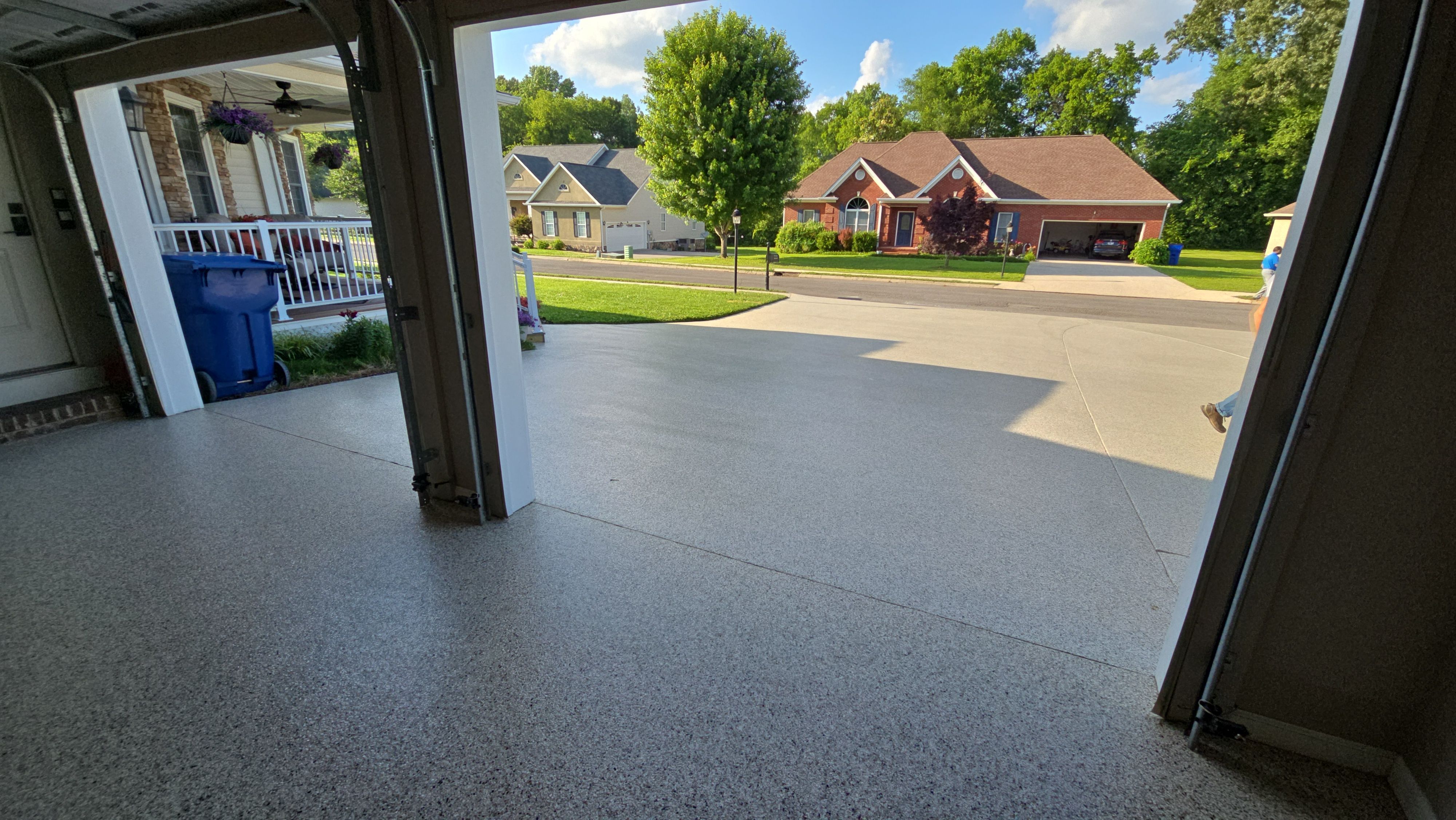 Incredible transformation on Driveway Garage and Sidewalk! by Elite Floor Solutions