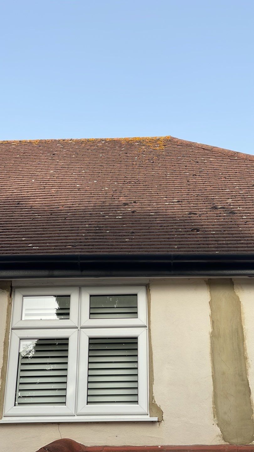 Roof Clean - Biocide Treatment using Honda 15lpm Low Pressure Washing Machine by Ges Exterior Cleaning ltd