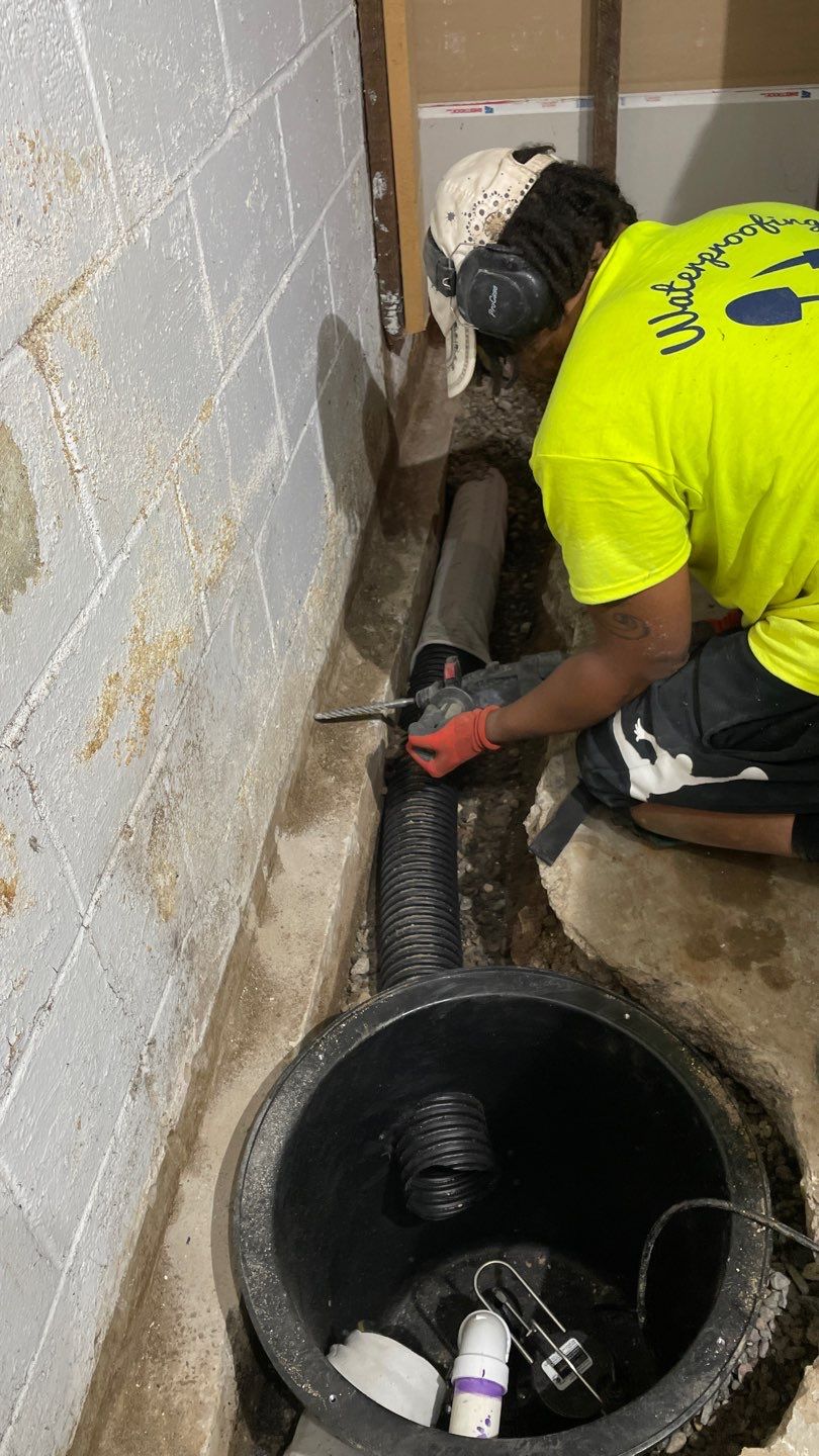 Drain Tile in Columbia Heights by Waterproofing Northeast