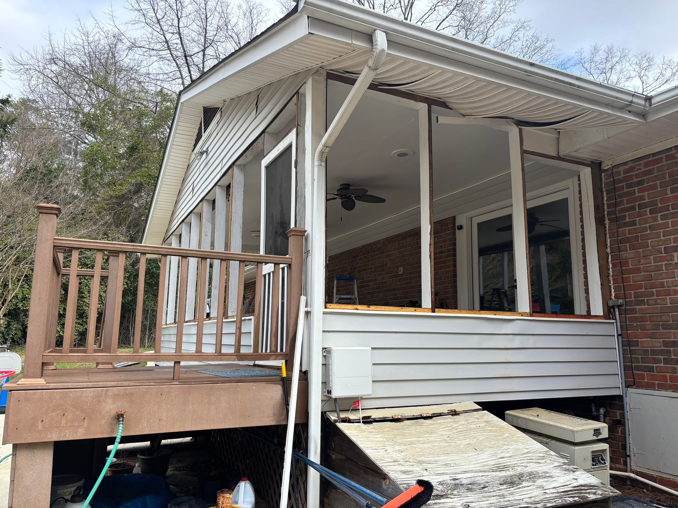 Screen Porch Replacement by Praise God Painting, LLC