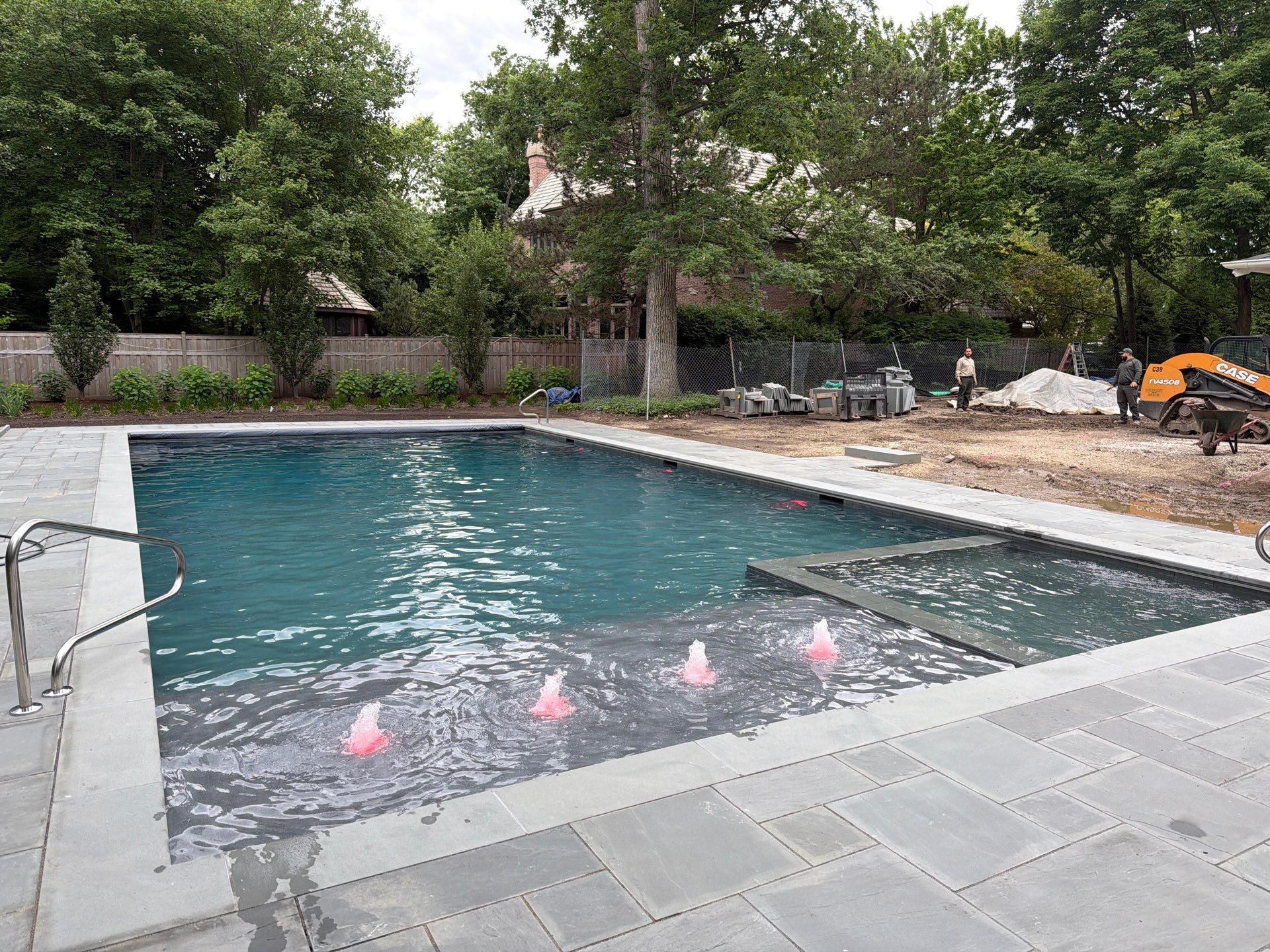 French Riv 25 by 50 Pool Spa Combo by North Shore Pool & Spa