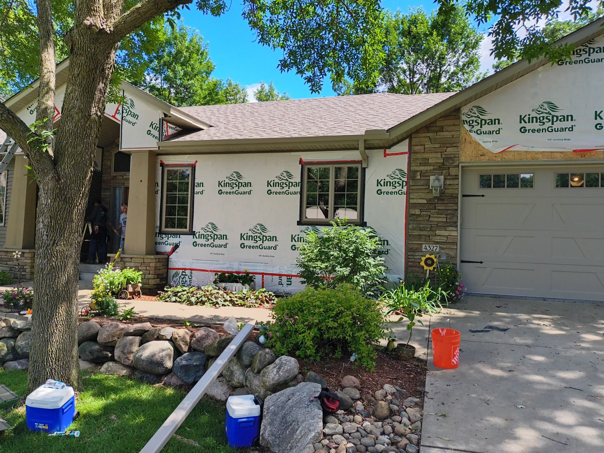 5" Seamless Gutter Installation with Leaf Exterminator Gutter Covers – Clear Lake, MN by Next Level Seamless Gutters / Exteriors Inc.