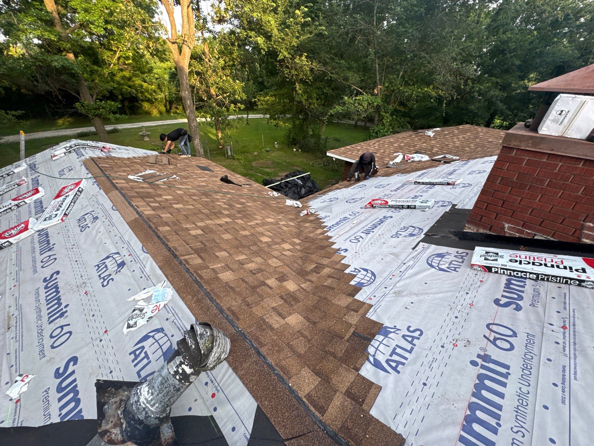 Residential Roofing Install - Atlas Pinnacle Pristine Shingles - Color Morning Harvest  by Titan Commercial & Residential Roofing 