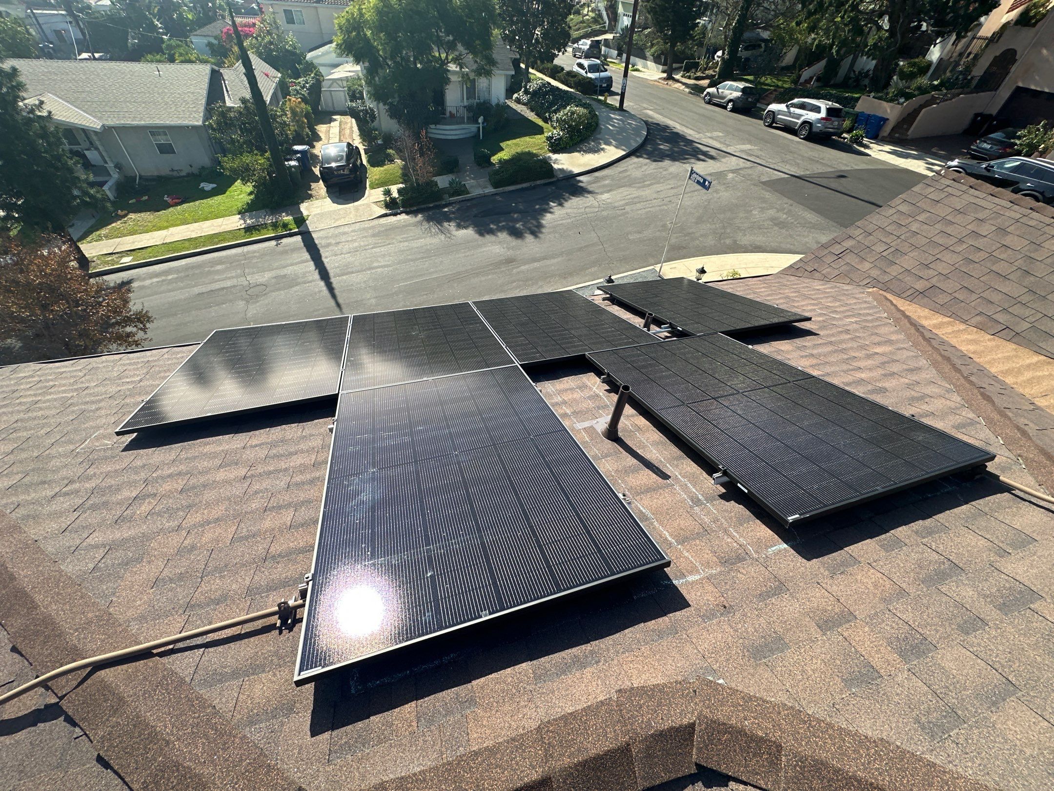 Los Angeles Residential Solar Panel Installation with Enphase Microinverters by AWS Solar