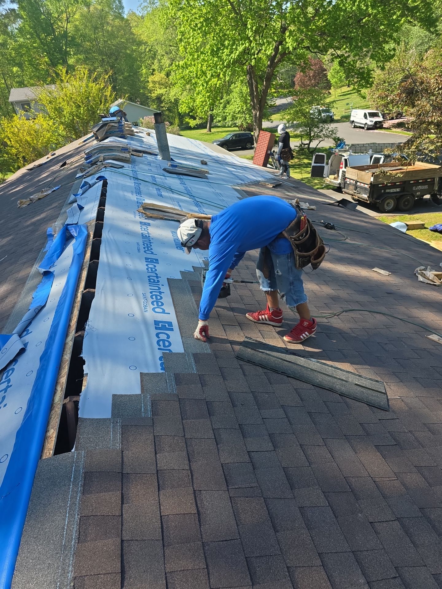 Asphalt Shingle Roof Replacement and Plywood Decking in Port Republic by First Chesapeake Roofing