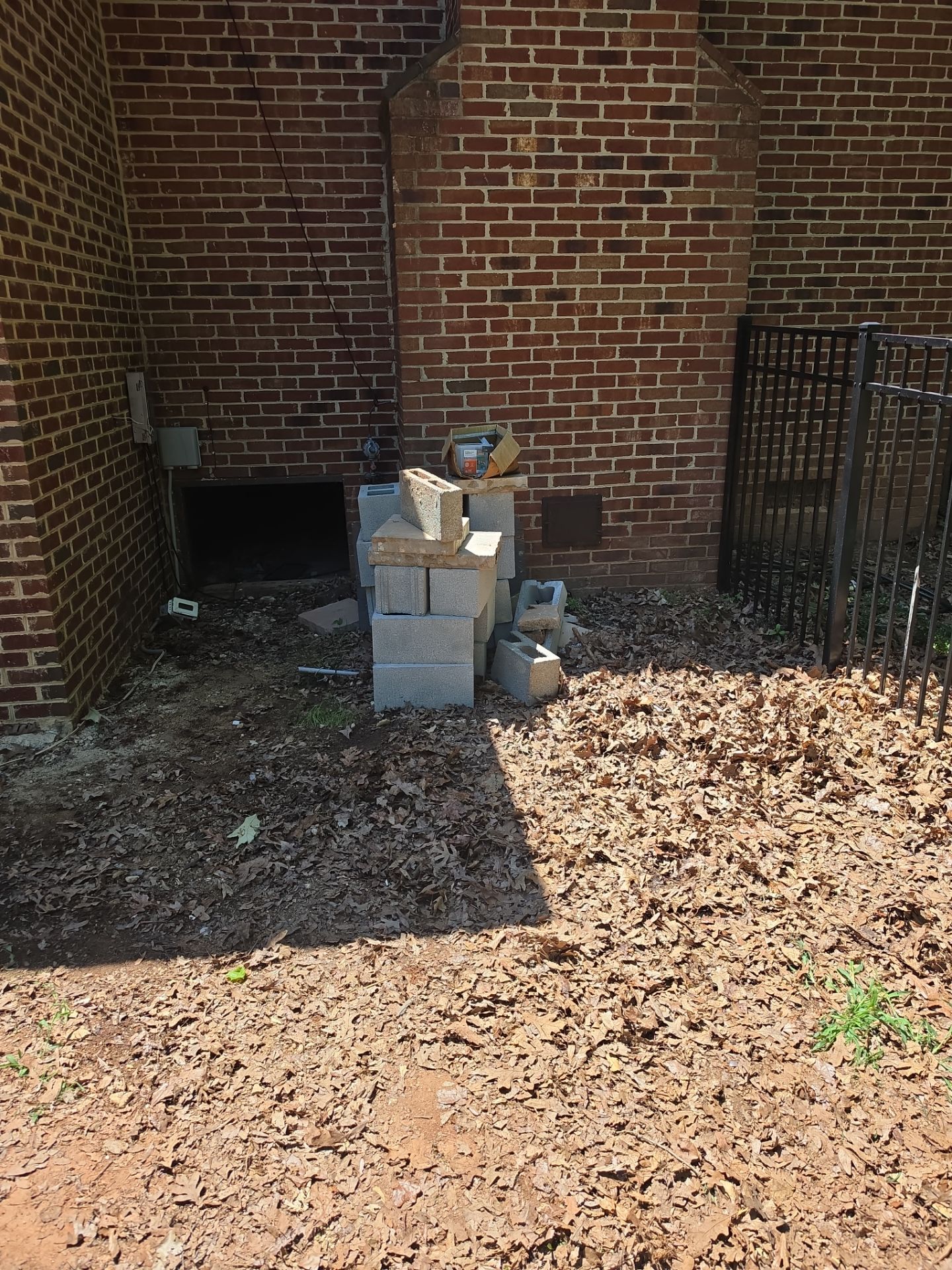 Job site clean up in Matthews by Badger Hauling