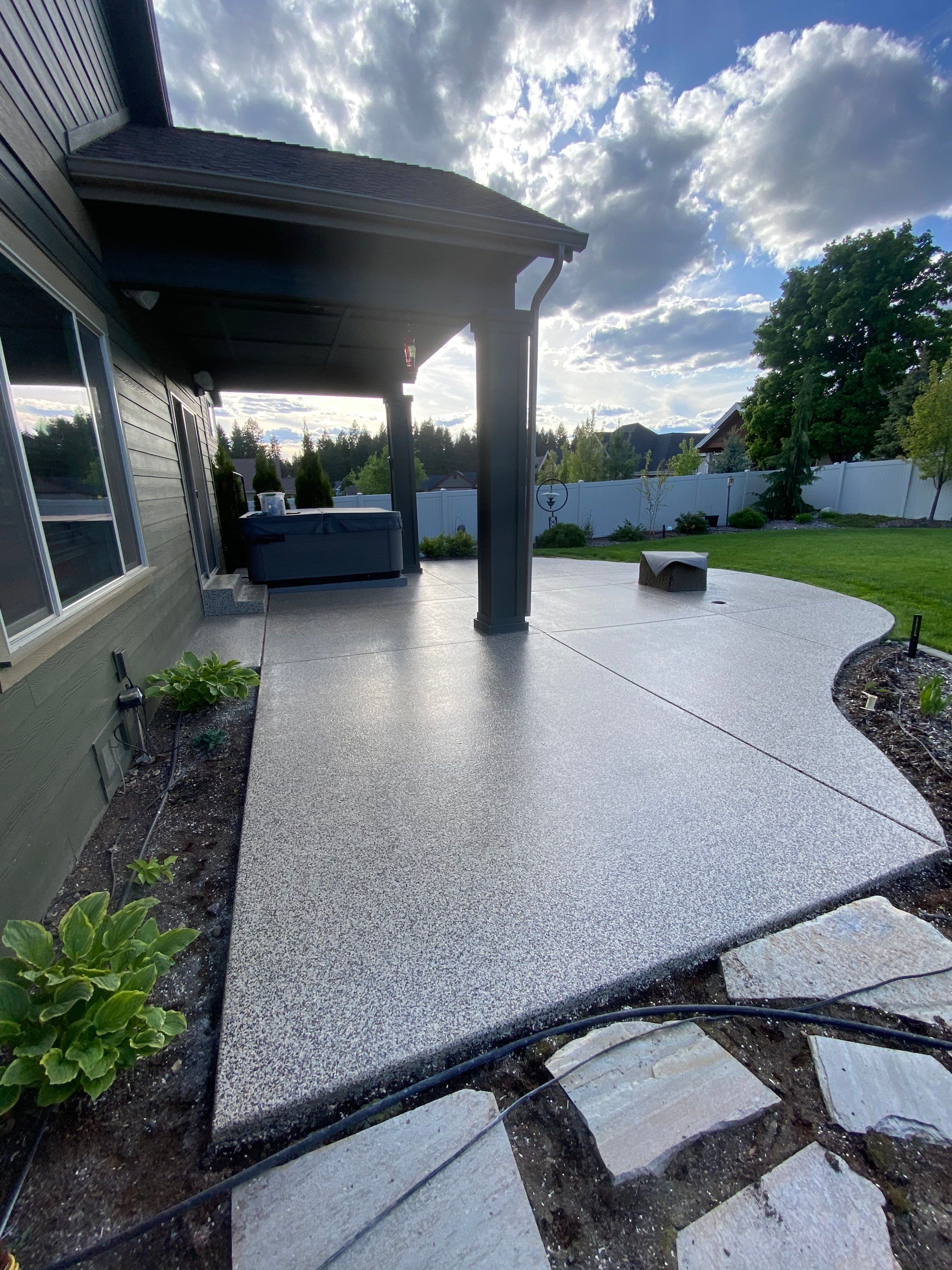 Patio and Walkway using Cordwood Colorway by Croc Coatings, LLC