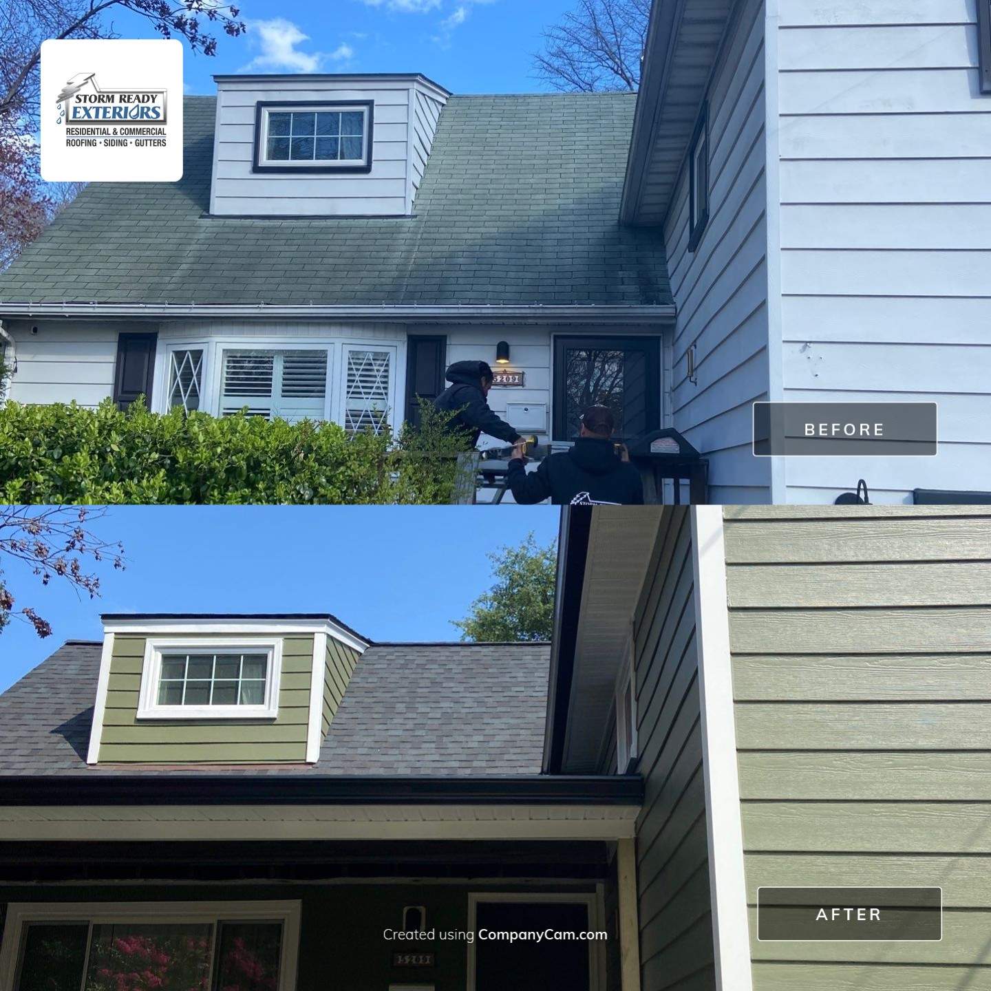 New Exterior Makeover with Hardie in College Park, MD by Storm Ready Exteriors