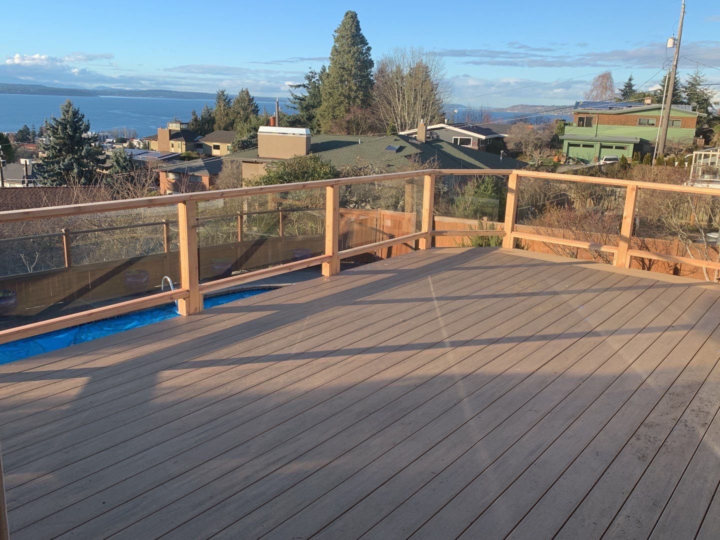 Alki Point - Glass & Azek by Alki deck builders 