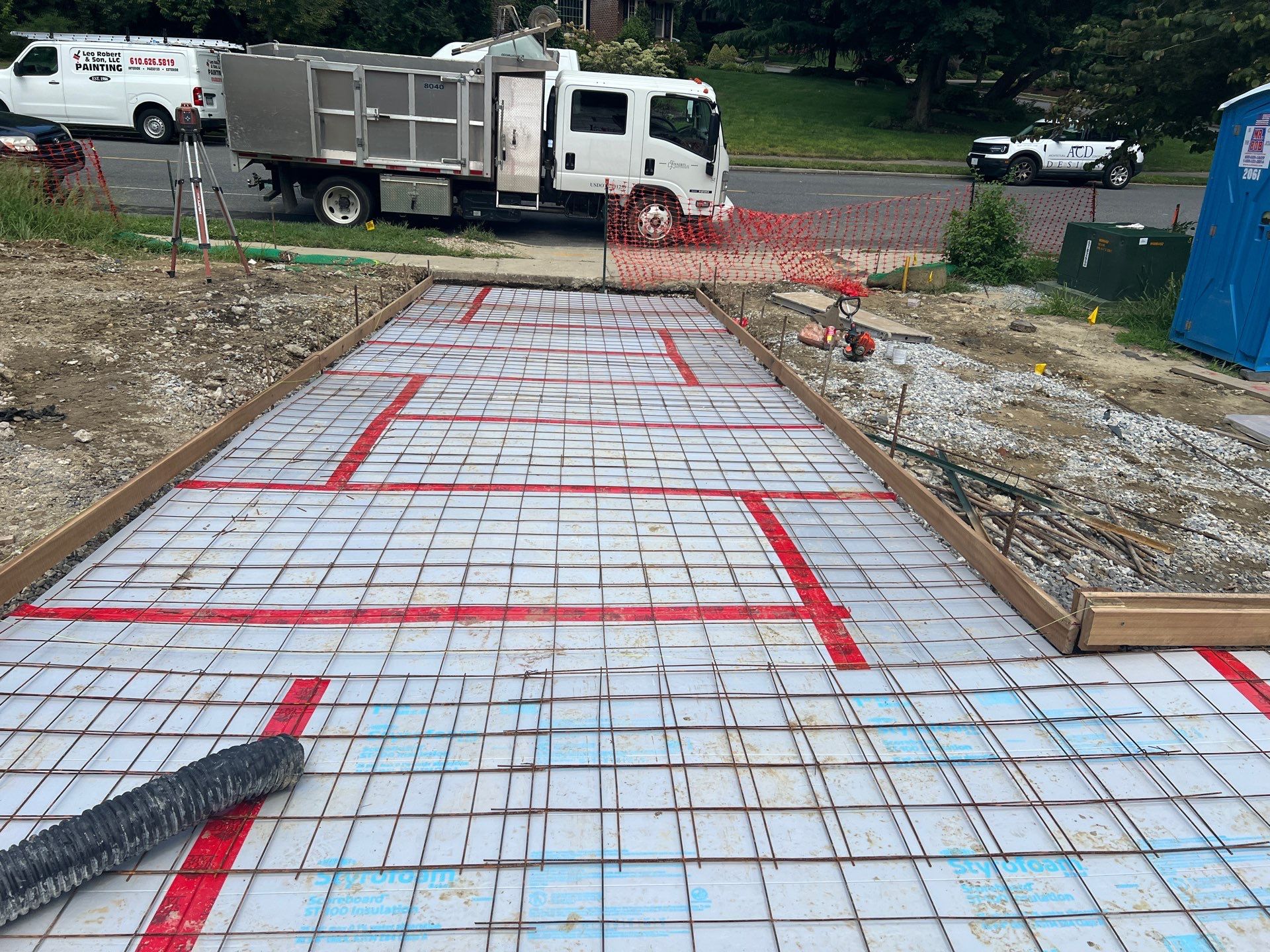 Exposed Aggregate Driveway in Haddonfield NJ by Architectural Concrete Design