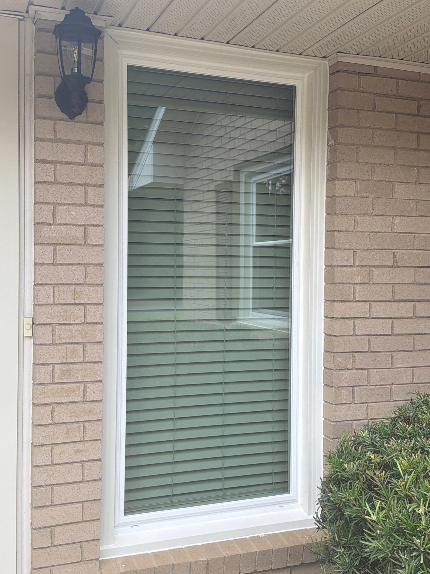White Vinyl Single-Hung Window Installation for Aiken Brick Home by WindowMax