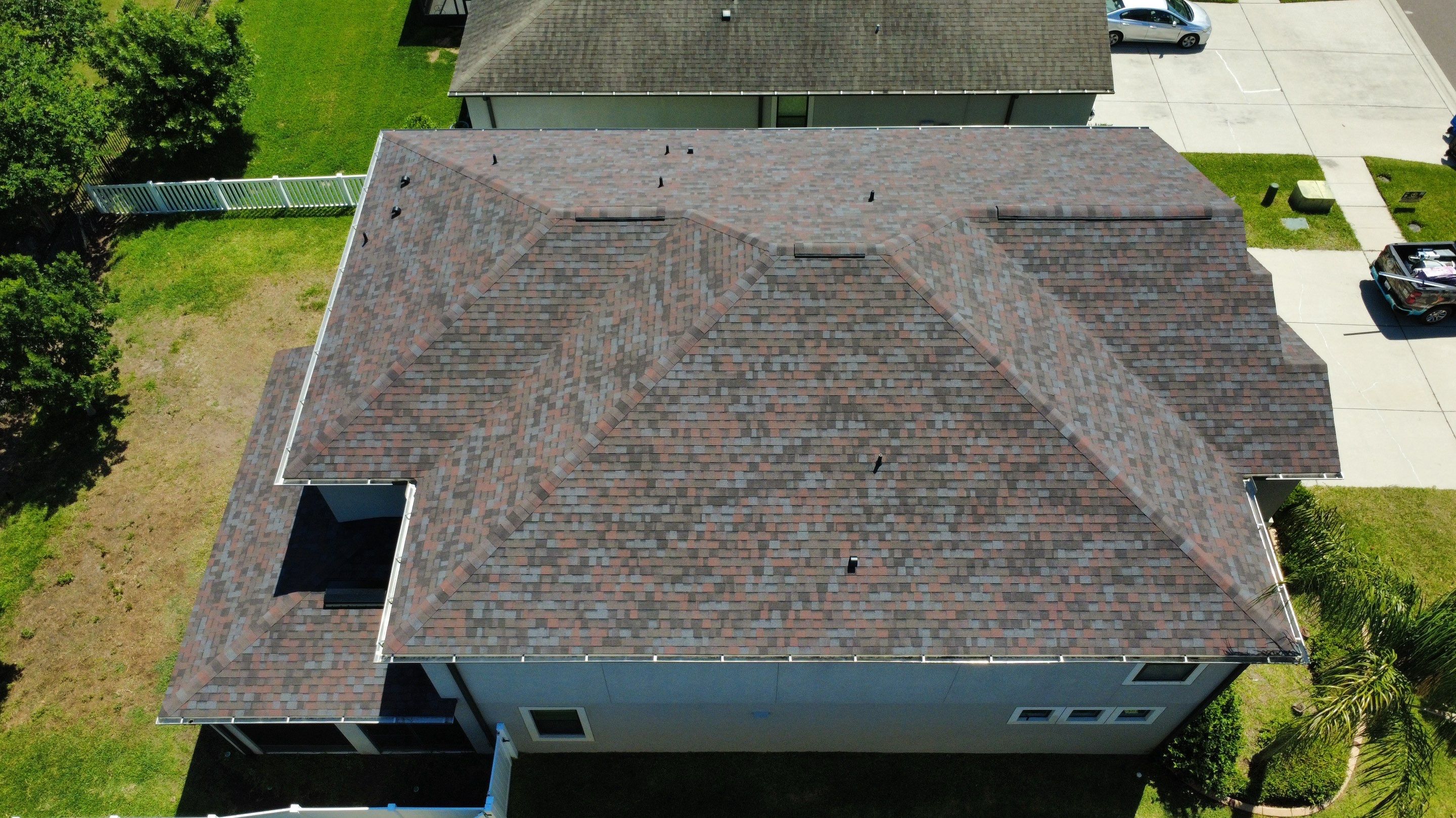 Riverview Two-Story Home Roof Replacement Featuring Owens Corning Merlot Shingles by Steadfast Roofing