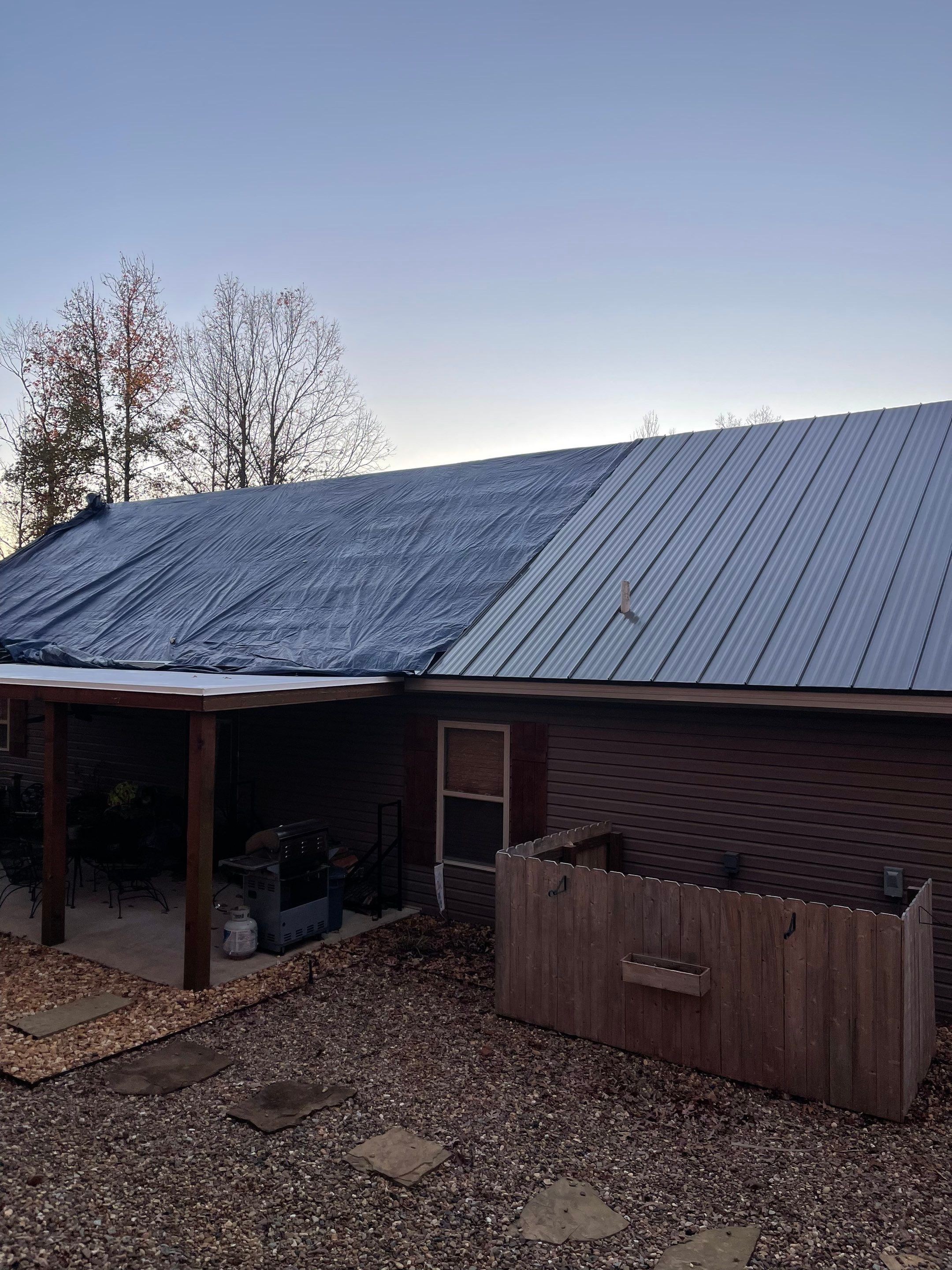 Residential Metal Roof Replacement using Reed's Metals: 26 GA. Standing Seam: Charcoal Grey by Hostetler Roofing