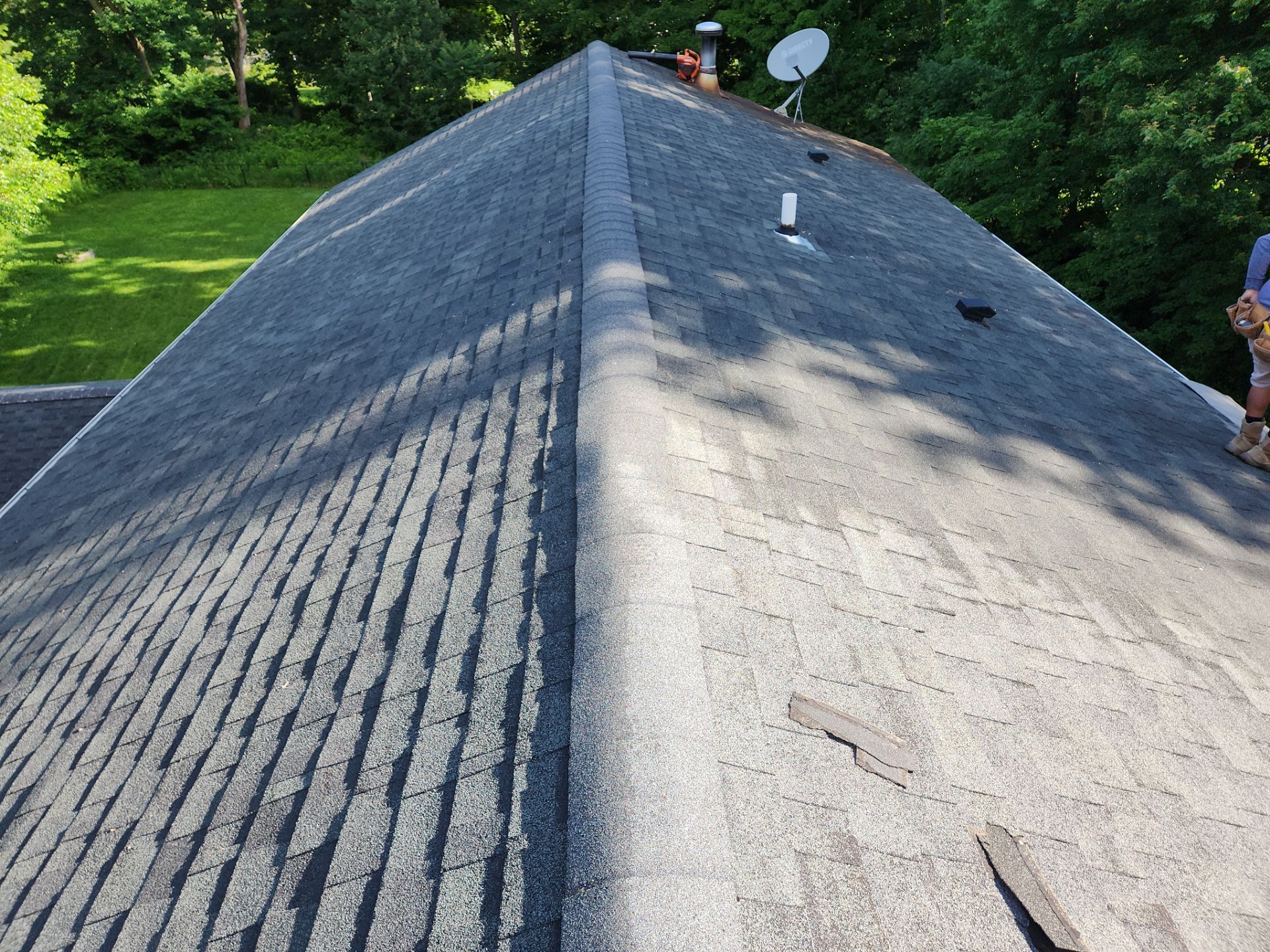 Residential Roofing Installation using Owens Corning TruDefinition Duration AR - Williamsburg Gray by A Plus Exterior