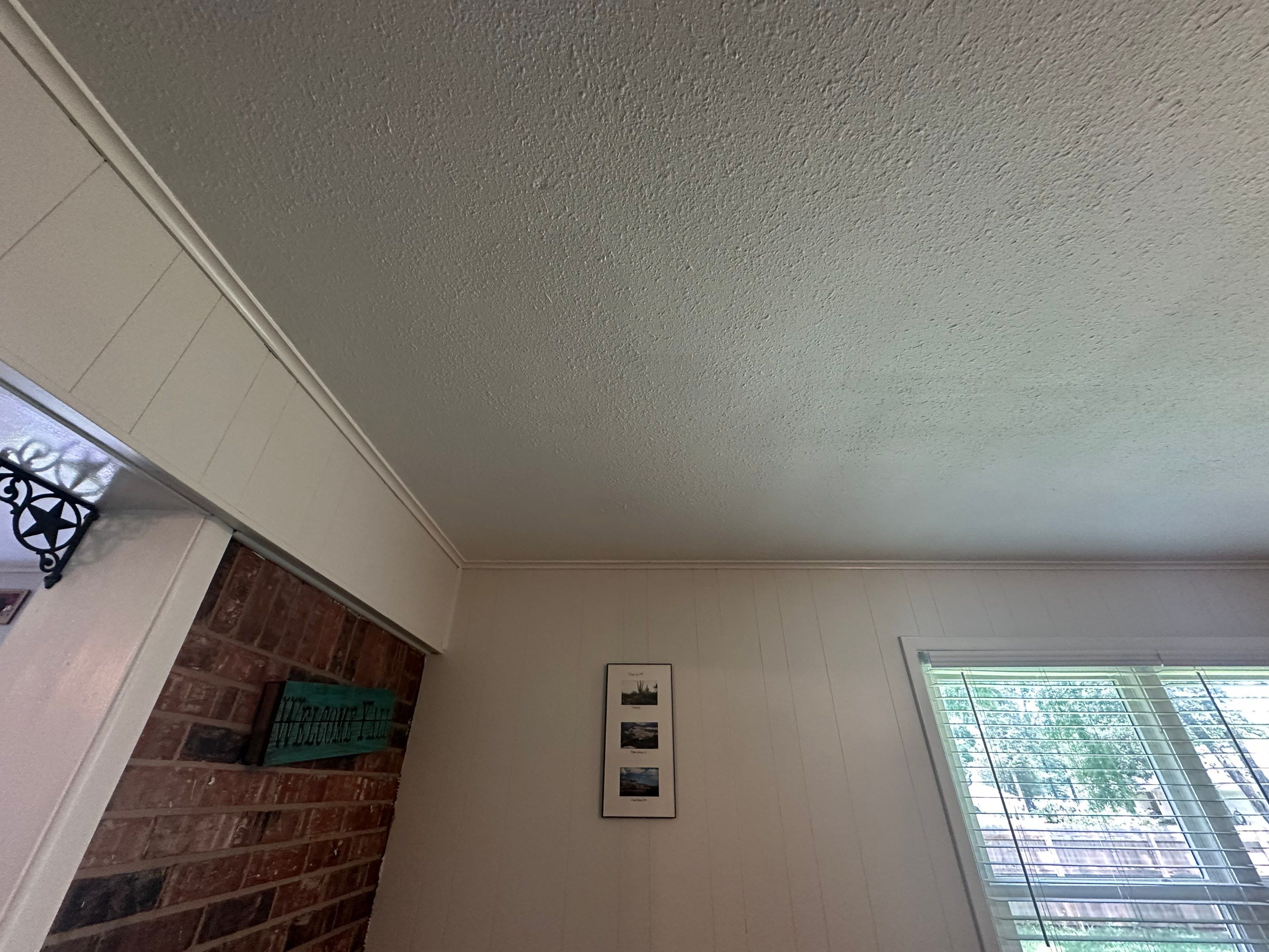 Interior Painting in Gilmer, TX | From Stains & Spots to Fresh White Room by Quality Coats Painting