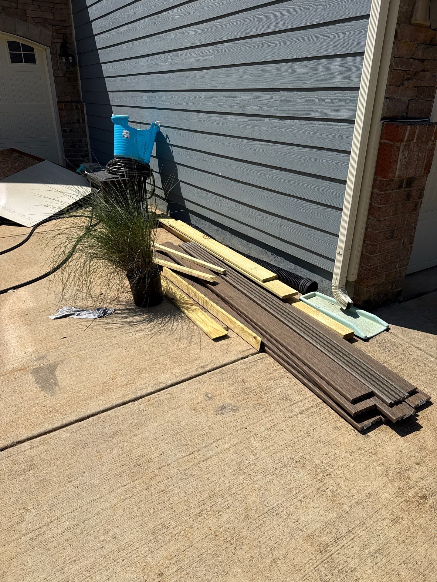 Job site clean up in Indian Land by Badger Hauling