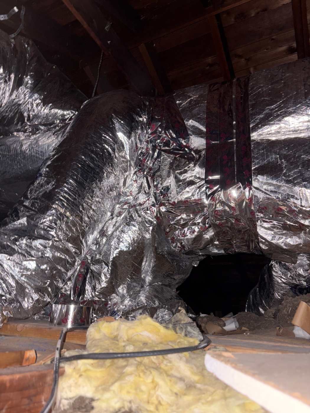 Attic Ductwork Reconstruction, R-8 Insulation & Aeroseal Duct Sealing – Woodstock, IL | GSHA Services, LTD by GSHA Services LTD