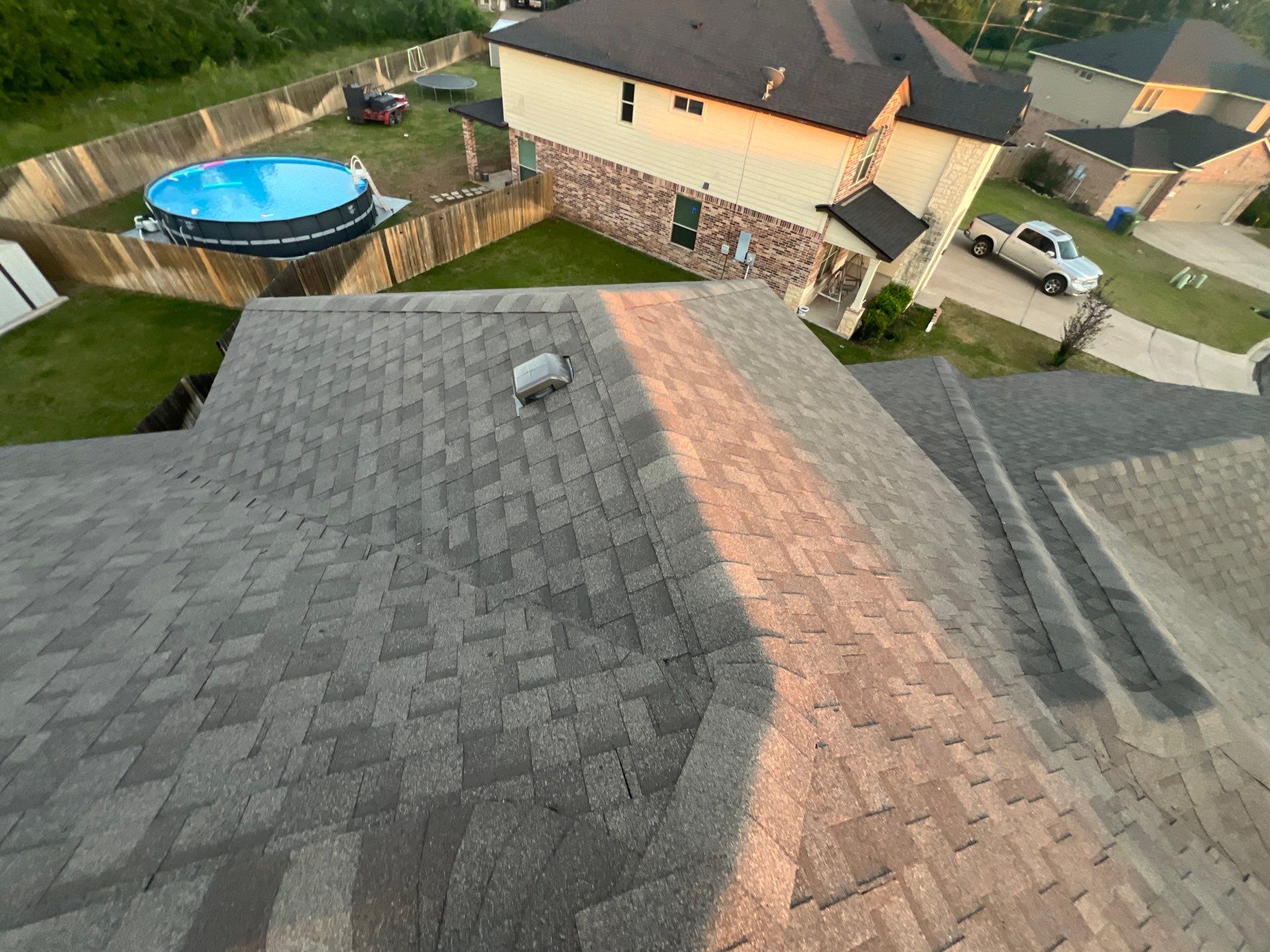 Residential Roofing Installation using IKO Cambridge 30yr Architectural Shingles. Color: Weatherwood by WR Roofing Solutions