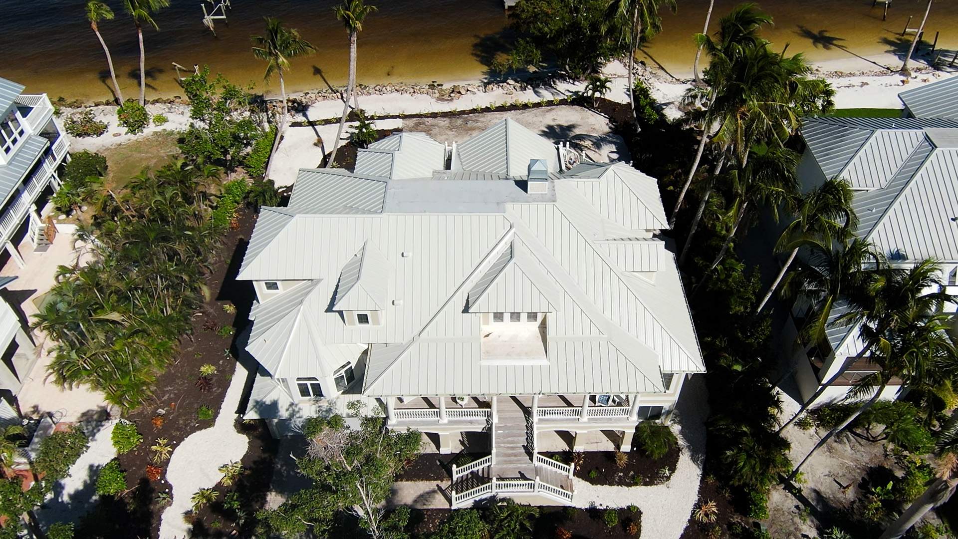 Sanibel Island Standing Seam Roof Replacement by Four Peaks Roofing