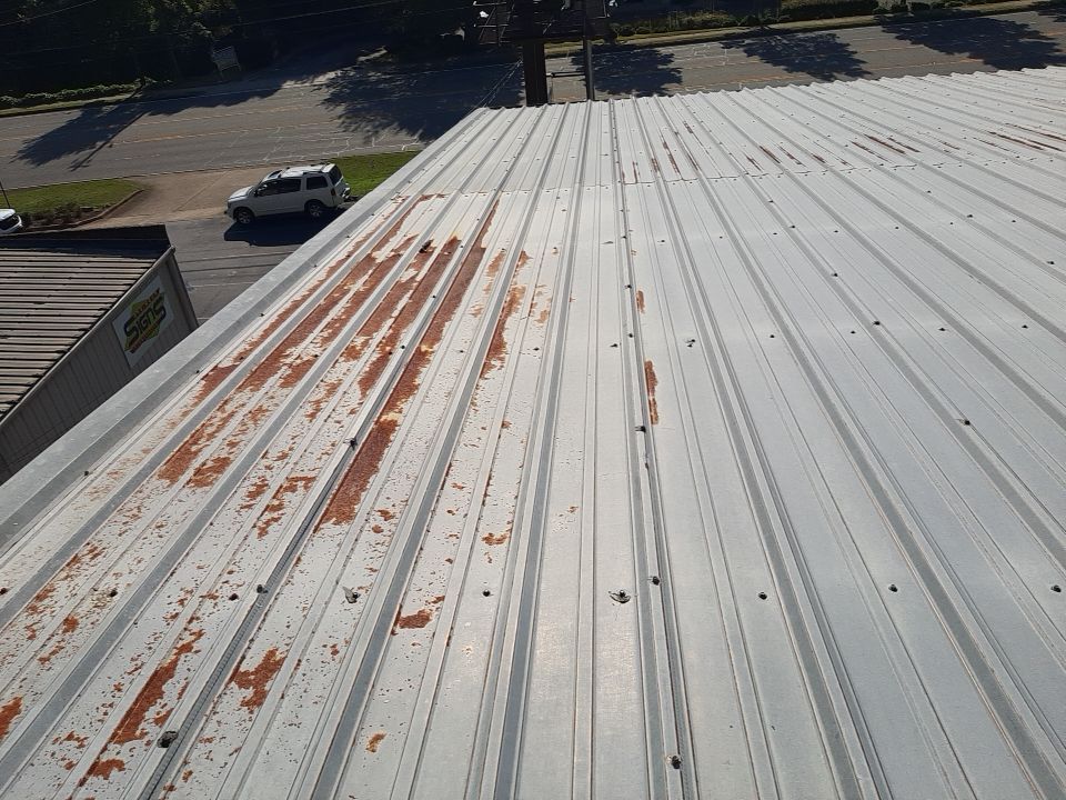 Commercial Coating using Everest Silicone Coating by Georgia Roof Advisors