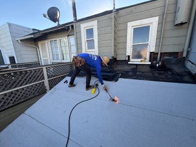 Before: roof condition prior to Alpha Eagle Roofing's work in San Francisco, CA (photo 2)