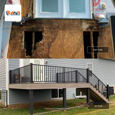 Leak Behind Siding caused Structural Damage