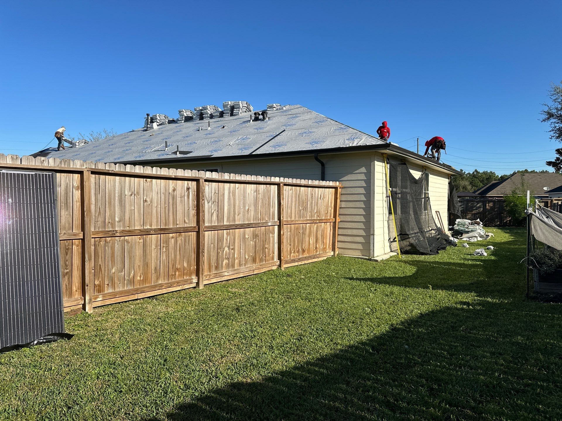 Project in Houston by Motion Roofing