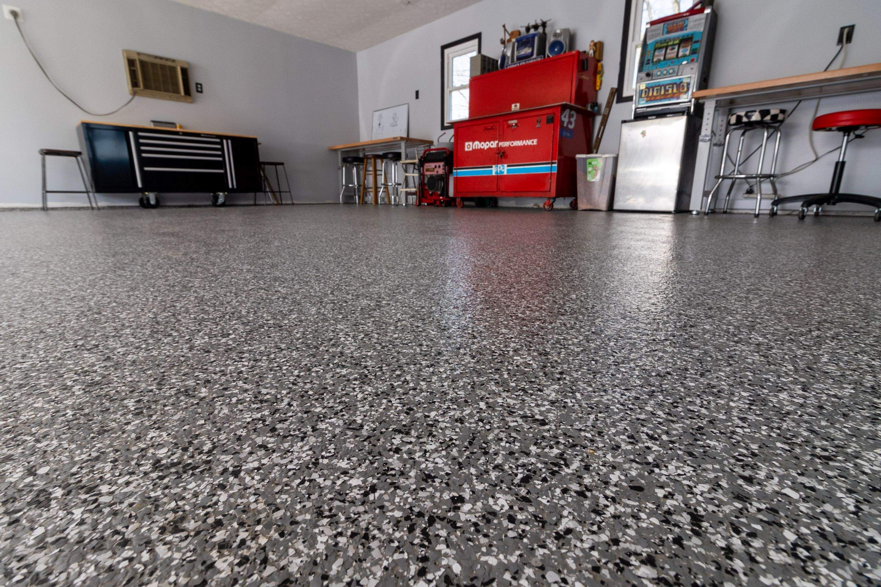 Garage Floor using Smoke by Your1DayFloor.com