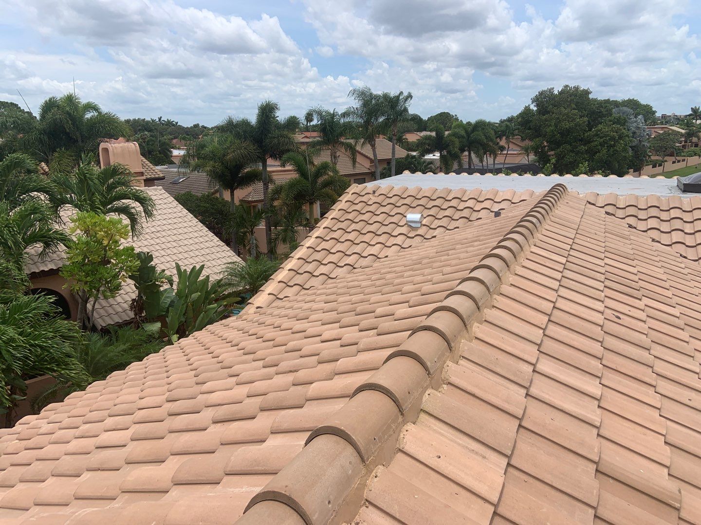Complete Chimney Rebuild + Tile & Flat Re-Roof  by Morton Roofing, Inc.