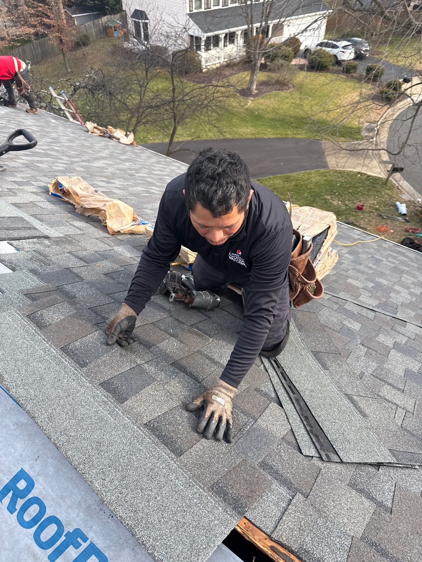 Fairfax Station :Residential Roof Replacement with CertainTeed Landmark Pro in Max Def Drift Wood by RM Banning, Inc.