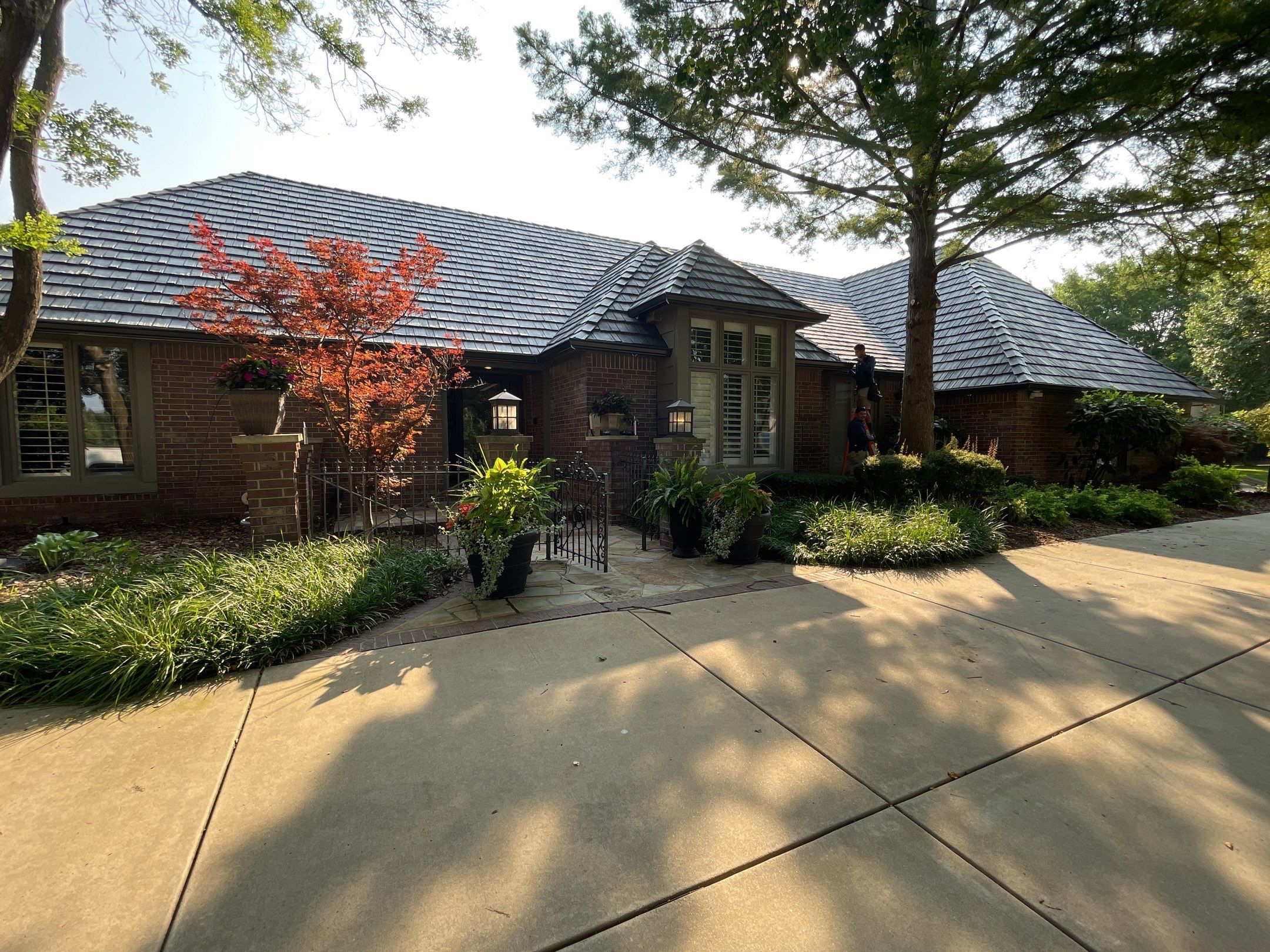 Residential Roofing Installation using Black Oak Shake by Eaton Roofing 