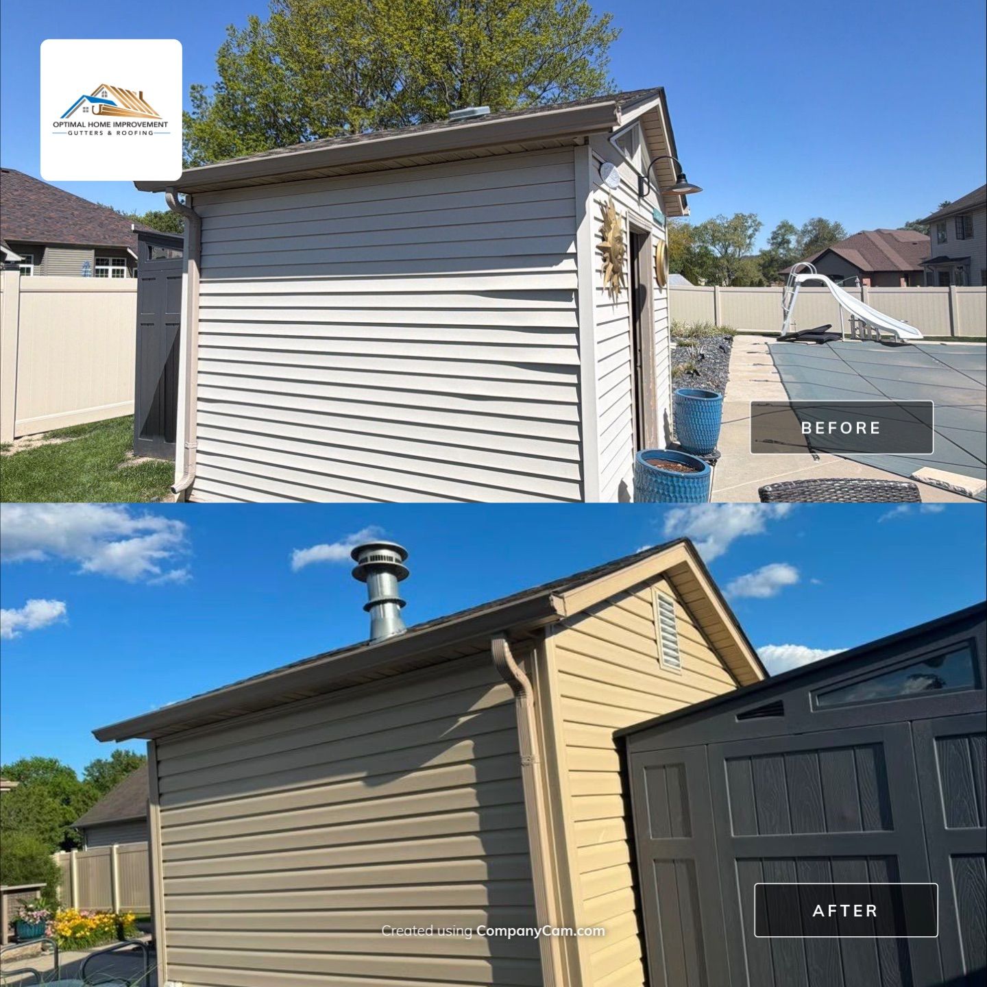 Siding, gutters, soffit & fascia replacement by Optimal Home Improvement 